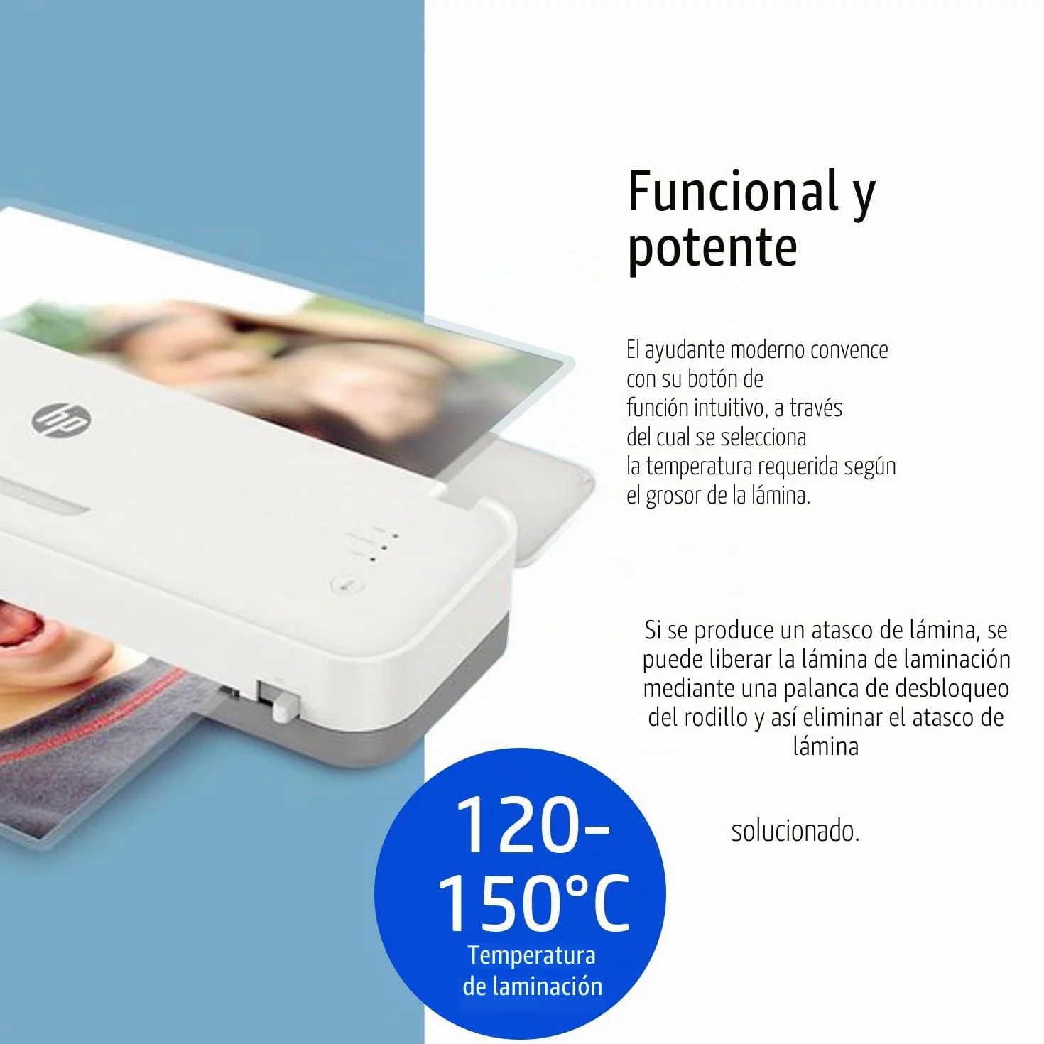 HP OneLam 3161 - Laminadora A3, 75/80-125 micrones, incluye línea de corte, redondeador de esquinas y láminas de laminación