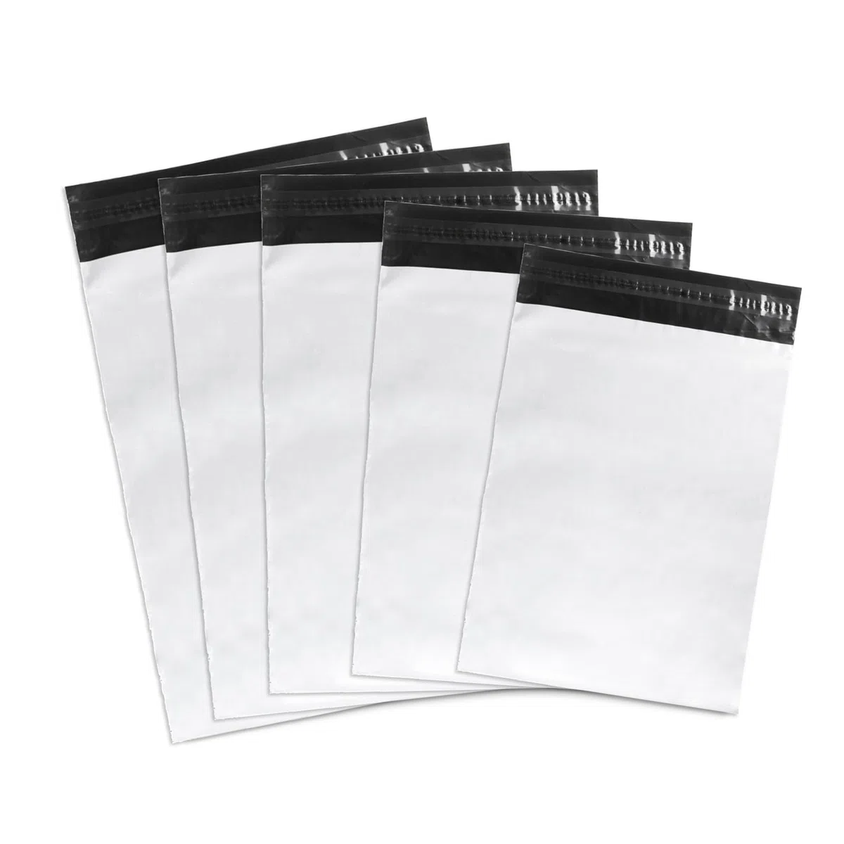 Emerson 50 bolsas de envío de plástico de 35 x 50 cm, con cierre autoadhesivo, color blanco opaco, para ropa, artículos, bolsas de embalaje de plástico, diferentes tamaños