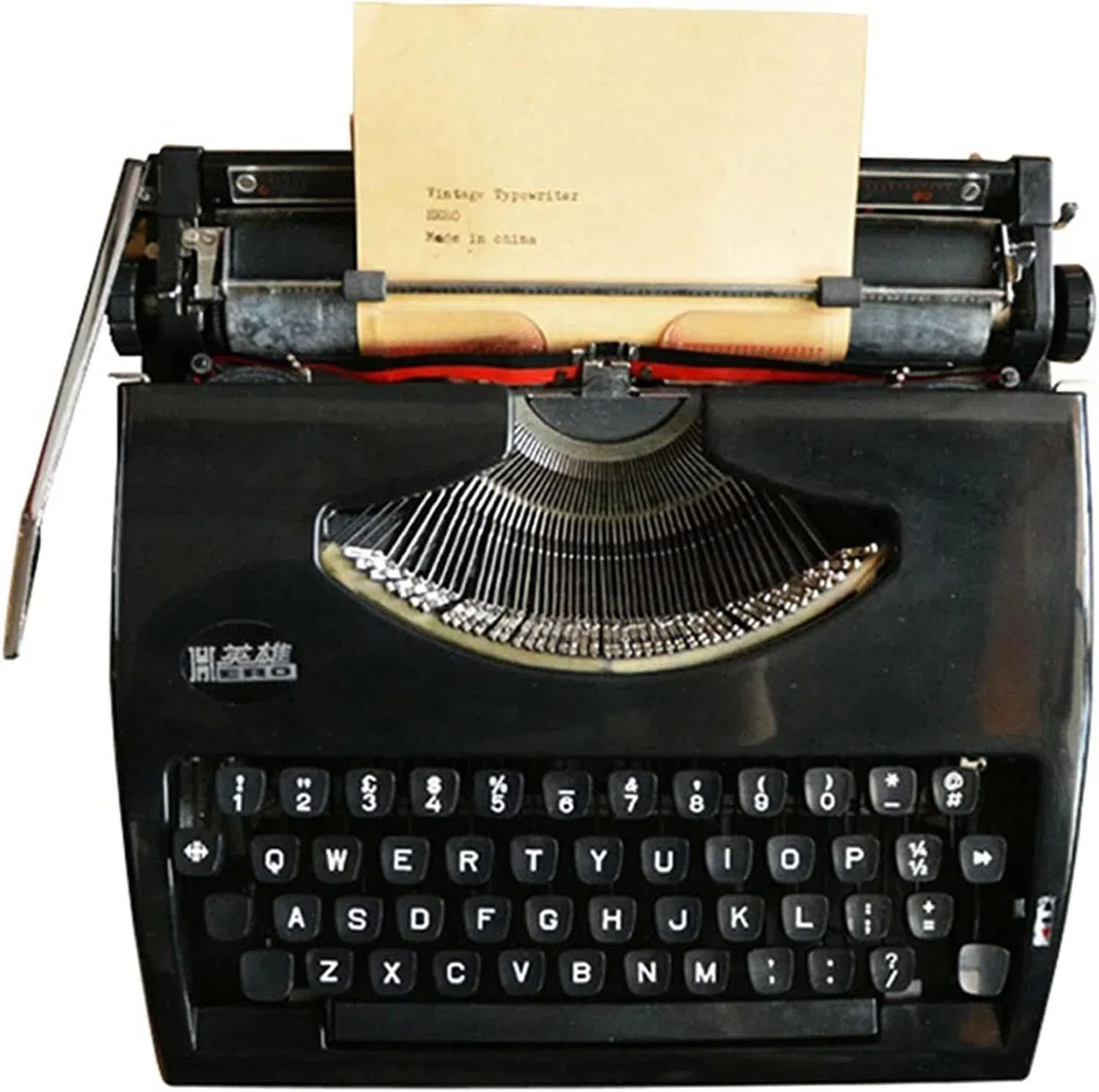 Máquina de escribir de estilo vintage, creativa, retro, manual, para decoración del hogar y escritura, perfecta para cartas, manualidades y escritura creativa