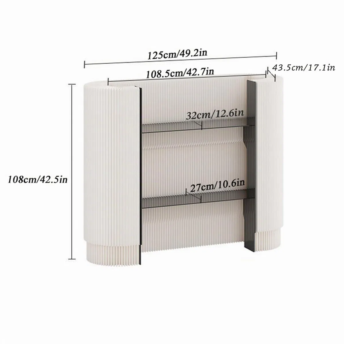 Recepción y Oficina, Mostrador Cajero con Estante Ajustable en 2 Posiciones, Mueble de recepción de Moderno para Supermercado Tienda de Conveniencia Hotel Bar Tienda de Ropa, Negra