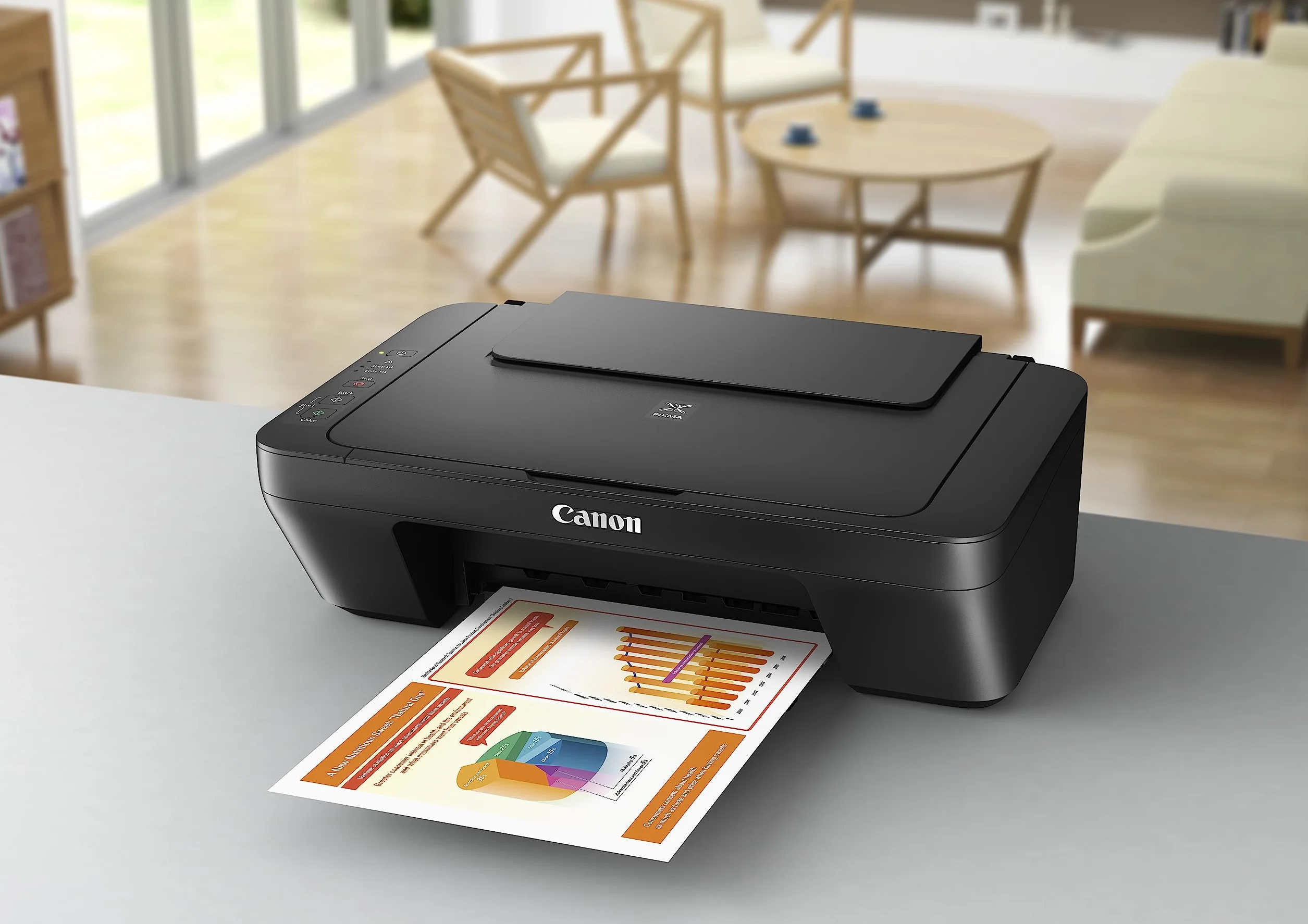 Canon Impresora de inyección de tinta en color 3 en 1 PIXMA MG2550S: impresora, escáner y copiadora rápida y asequible