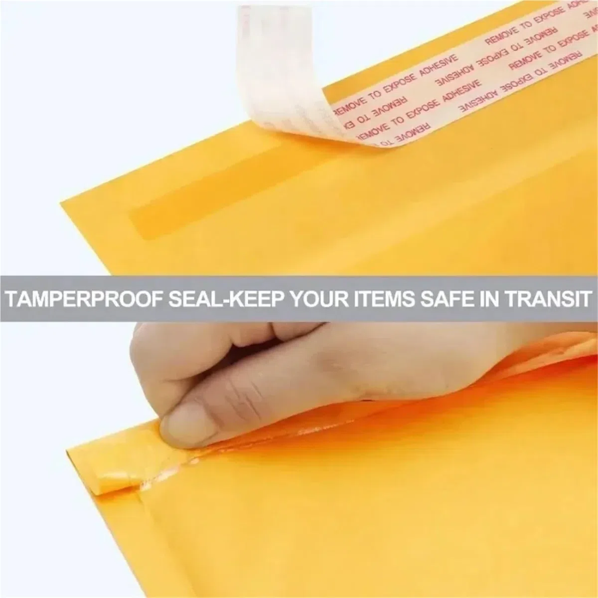 bolsas para envíos Sobres acolchados de papel kraft con burbujas amarillas(50PACK,18 * 23cm)