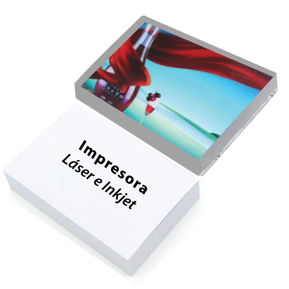 Backlight Paper/Papel Retroiluminado/Papel Backlite 125G Formato A4 Paquete 50 hojas para CARPETAS LED/Folder LED/Affiches LED para impresion en LASER o INKJET"IMPRESORA DE TINTA" (A4)