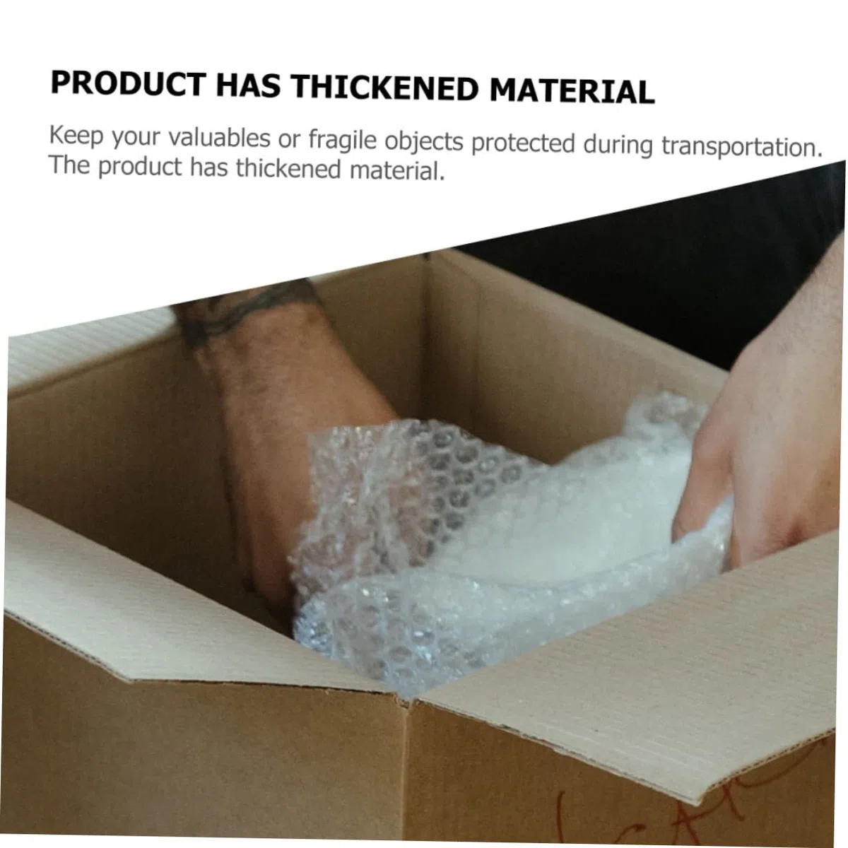 SEWACC Película De Burbujas Transparente 25 Cm x 33 M, Rollo De Embalaje Amortiguador Antichoque, Material De Embalaje Para Envíos y Mudanzas, Suministro Práctico Para Protección De Objetos Frágiles
