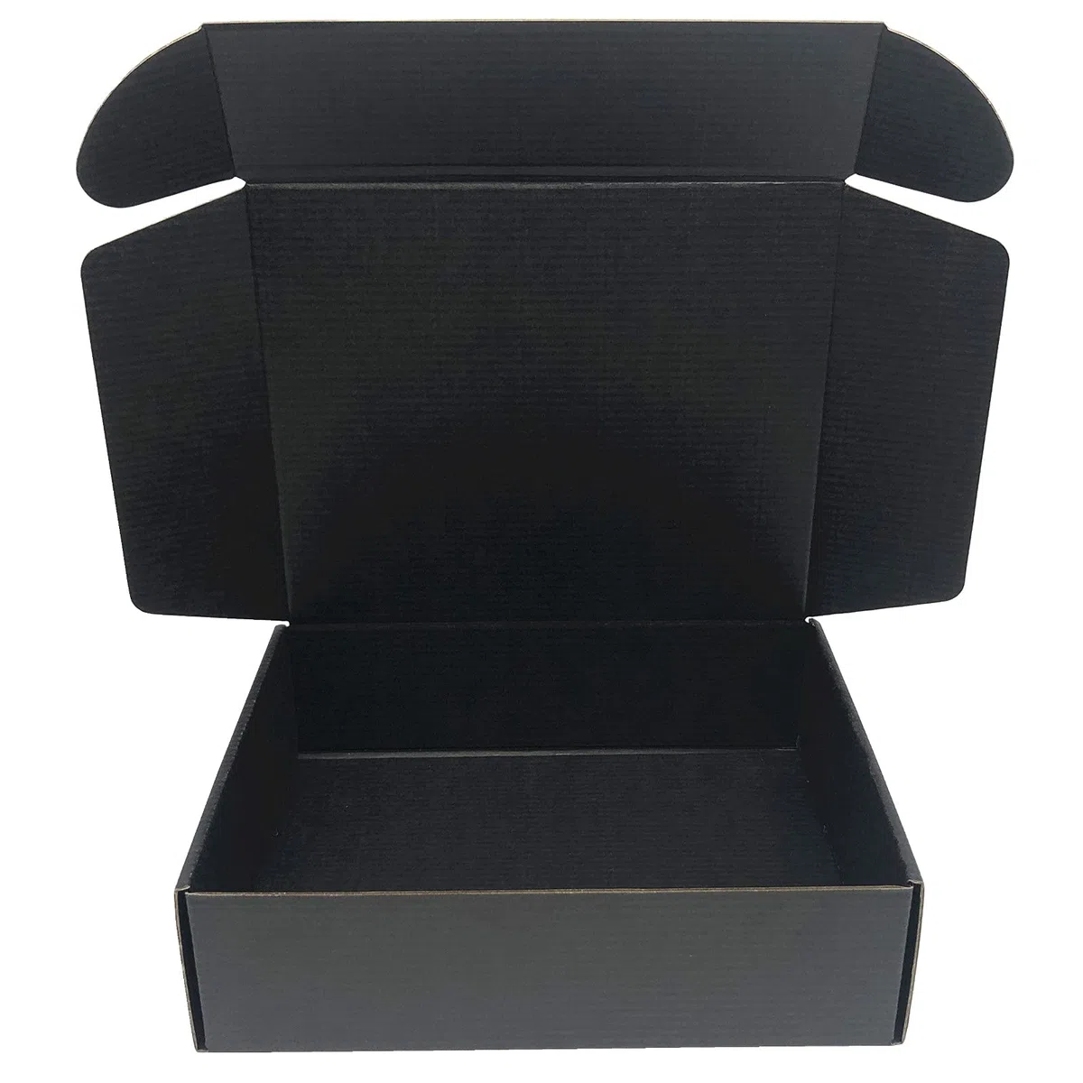 Caja de cartón negro de 15.7 x 11.8 x 3 pulgadas, cajas de almacenamiento de embalaje corrugado, paquete de 10 unidades (tamaño interior: 15.2 x 11.5 x 2.9) | Caja de embalaje de cartón corrugado. Tamaño interior: 38,6 x 29,5 x 7,6 cm