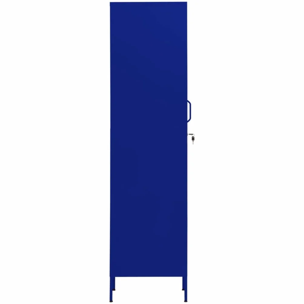 vidaXL Armario Taquilla Casillero de Acero Azul Marino 35x46x180 cm