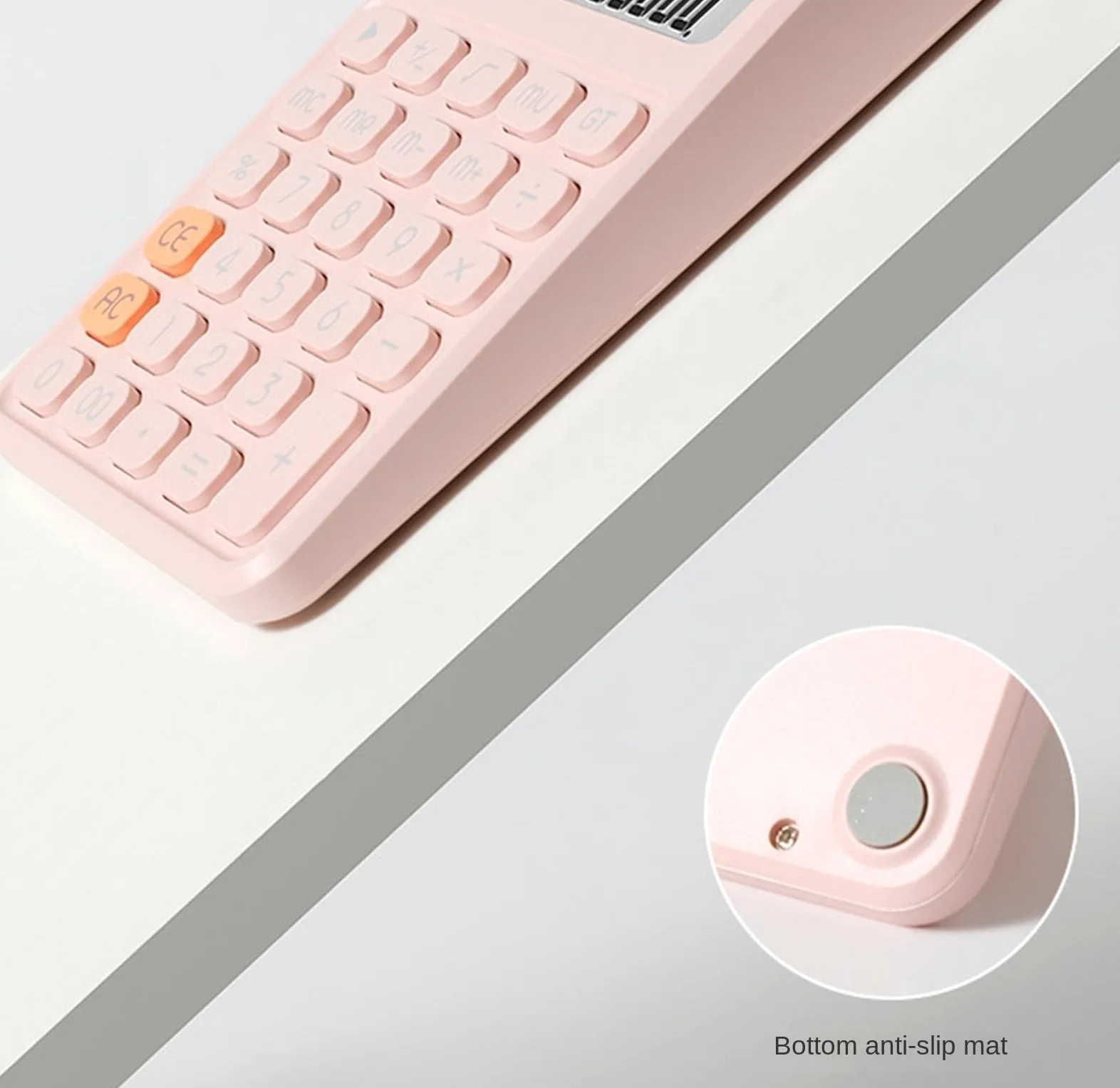 Herramientas De CáLculo Calculadora De Escritorio Portátil Antideslizante For Estudiantes Oficinas Financieras Adecuadas para Colegio Y Hogar(Pink)