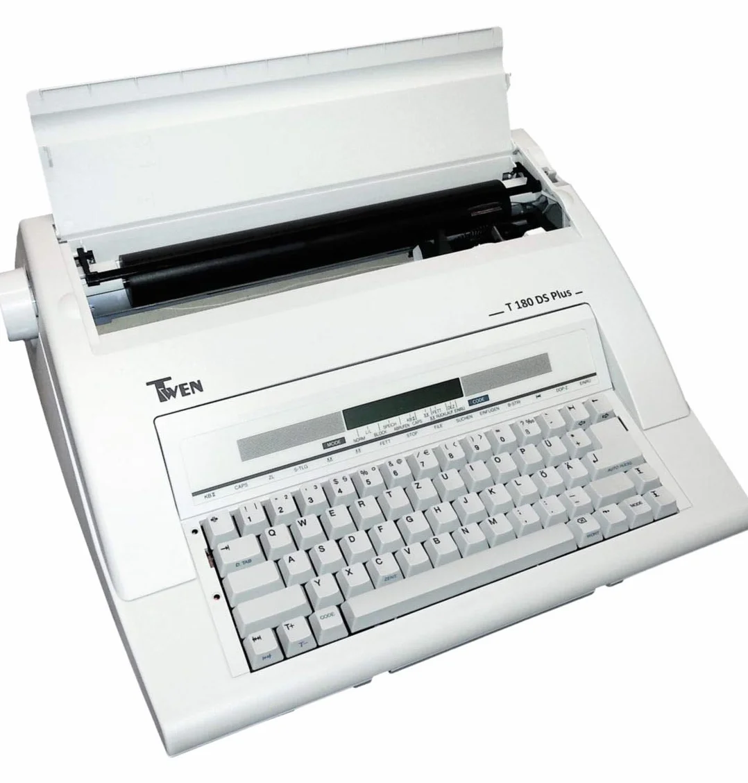 TA Triumph-Adler Máquina de escribir 583 Twen 180 DS Plus, color gris