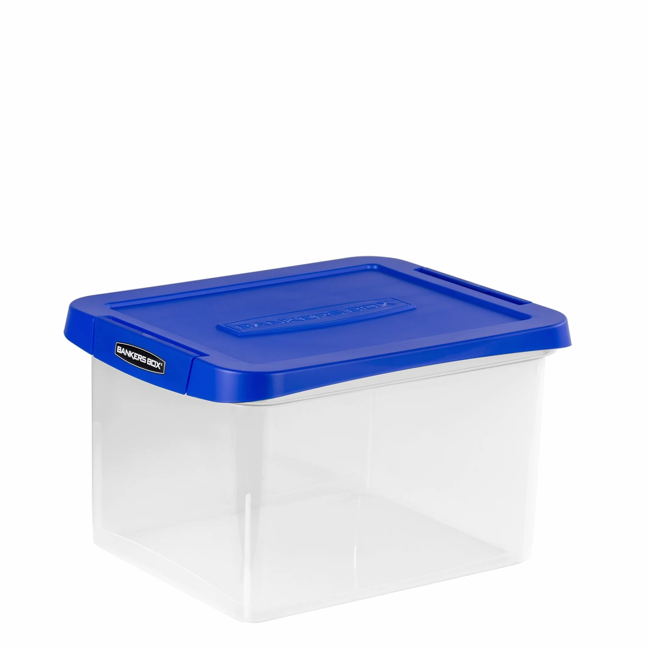 BANKERS BOX Caja de almacenamiento de archivos de plástico resistente con rieles para colgar, carta/legal, 1 paquete (0086205)