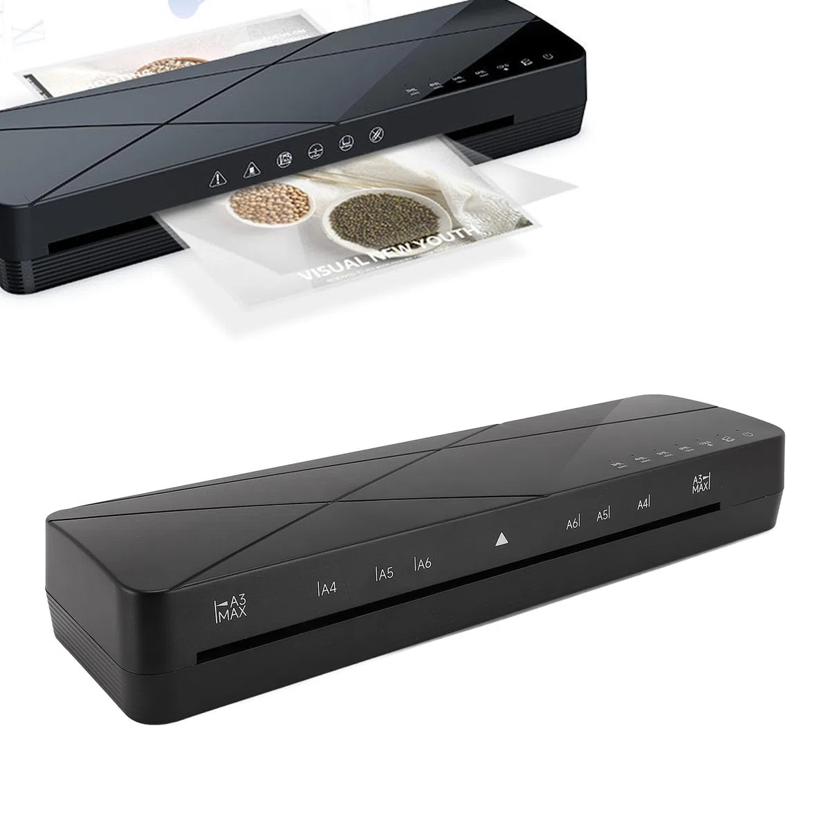 Máquina Laminadora A3, Proceso de Laminación Rápido, 4 Configuraciones de Grosor, Con Recordatorio, Versátil para Varios Tamaños, Liberación de Película, para Fotos, Menús,