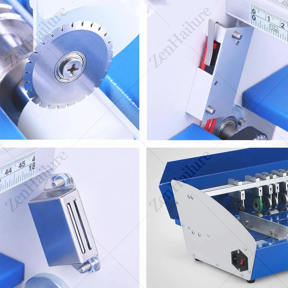 Máquina perforadora eléctrica de metal, resistente, 520 mm, multifunción para portadas de libros, menús, boletos, fotos, documentos, tarjetas, invitaciones