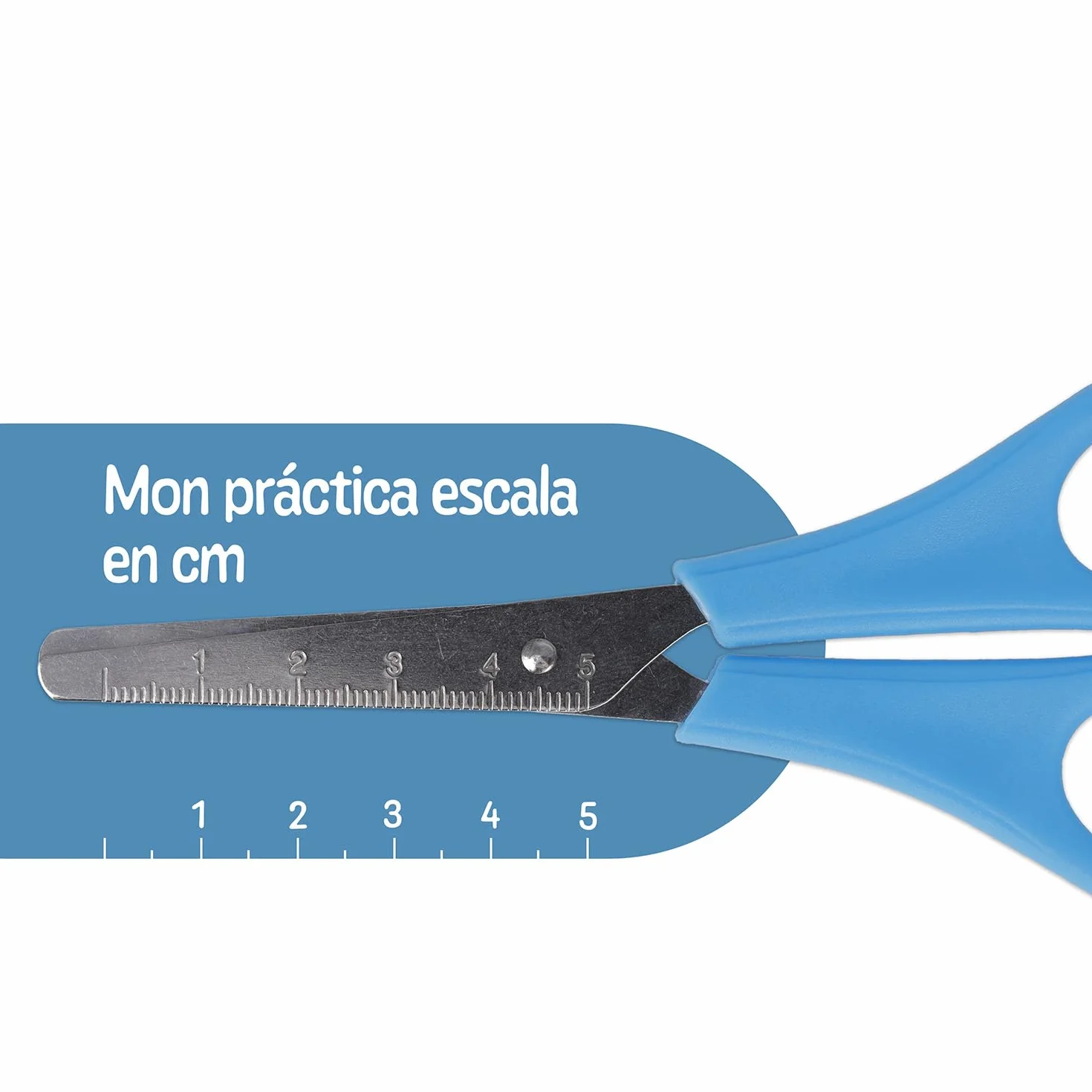 Westcott Tijeras para niños, 30 unidades en caja expositora | Tijeras con escala integrada de 5 cm | Tijeras para manualidades de 13 cm (5"), ideales para manos infantiles | Punta redondeada | E-2150S
