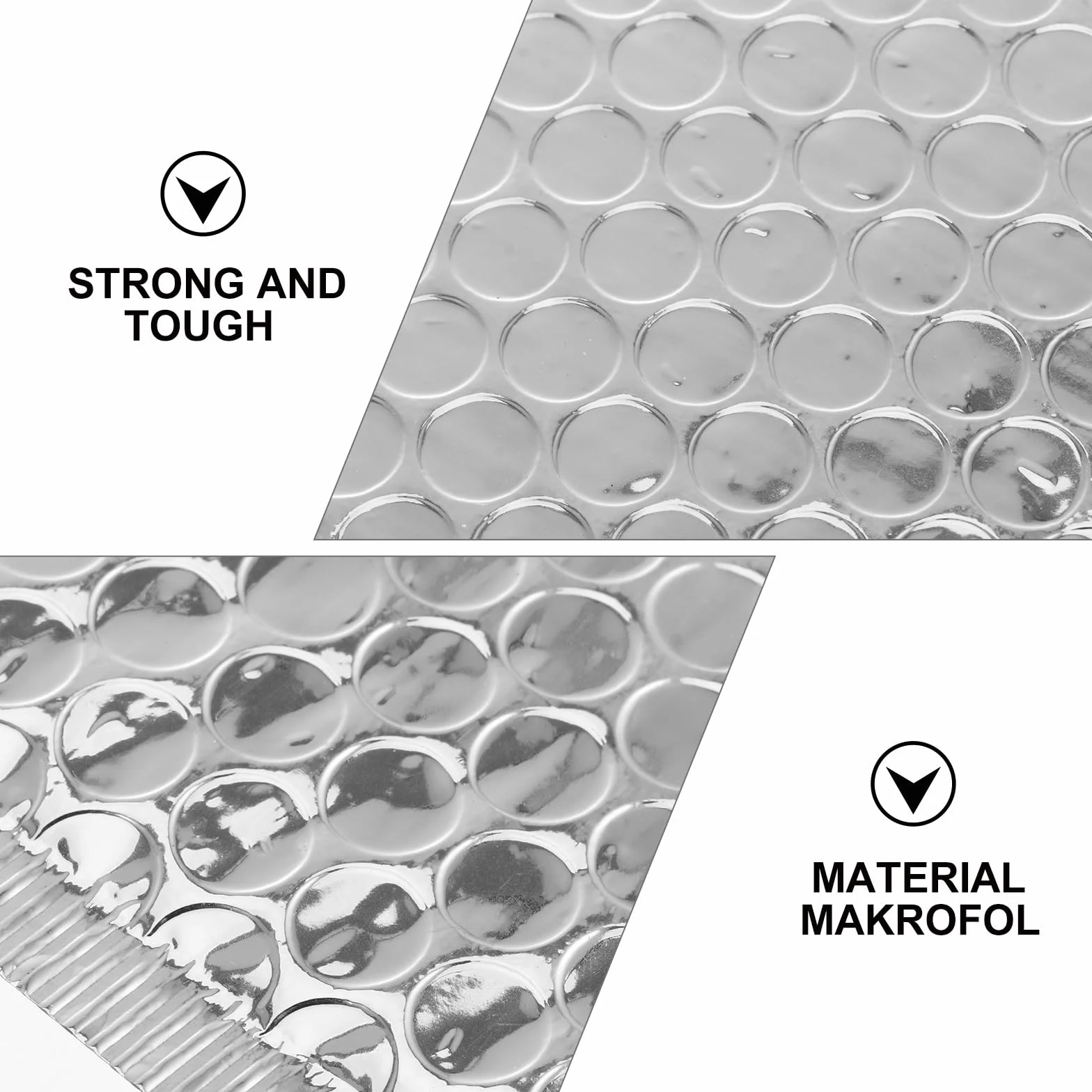 SUPVOX Sobres Acolchados Burbujas Plateadas, Tamaño 14x16 4 Cm, Autosellantes, 100 Unidades para Envío Postal y Protección de Productos en Correos