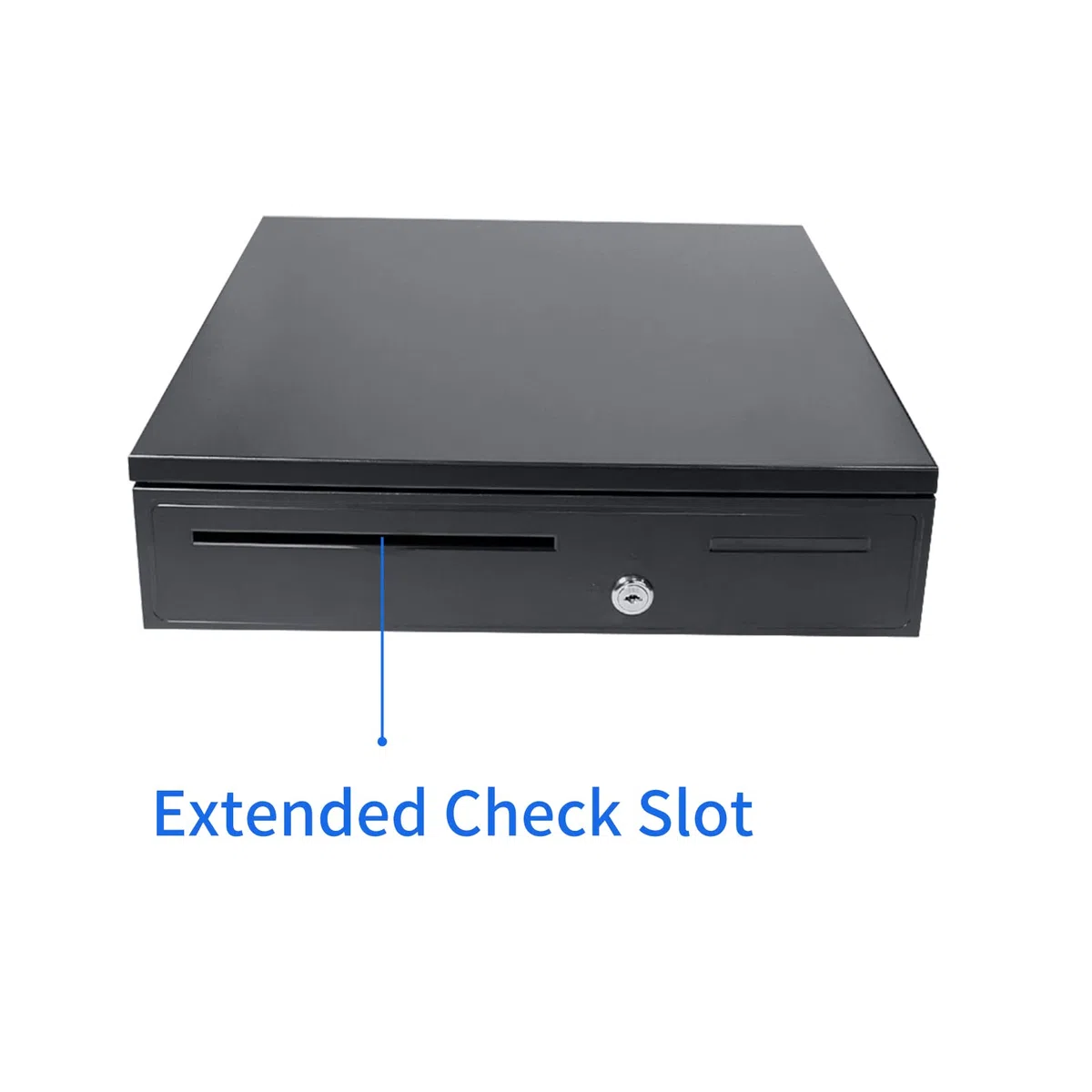 Cajón de efectivo POS con interfaz RJ11 5 bandejas para billetes y 5 monedas - Caja registradora con cerradura compatible con impresoras de recibos - Construcción de acero