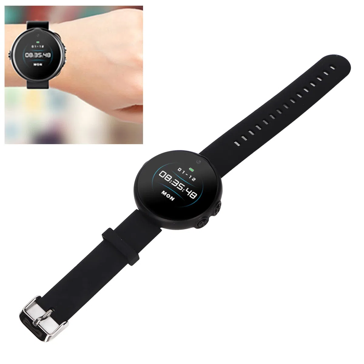 Reloj con Grabadora de Voz, Reducción de Ruido HD, Pulsera con Grabadora Activada por Voz, Cifrado de Archivos Inteligente AI para Reuniones en el Hogar (32g)