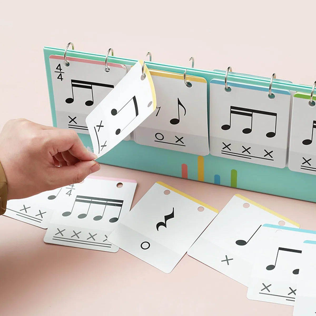 Tarjetas De Entrenamiento De Ritmo De Piano Para Educación Musical Temprana, Tarjetas Flash Para Mejorar La Coordinación De La Comprensión Del Tiempo | Materiales Didácticos Para Educadores Musicales,