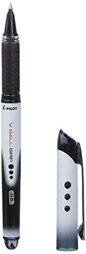 Pilot - V-Ball Grip 05 - Bolígrafo Roller Tinta Liquida - Negro - Punto Fino - Caja 12 unidades