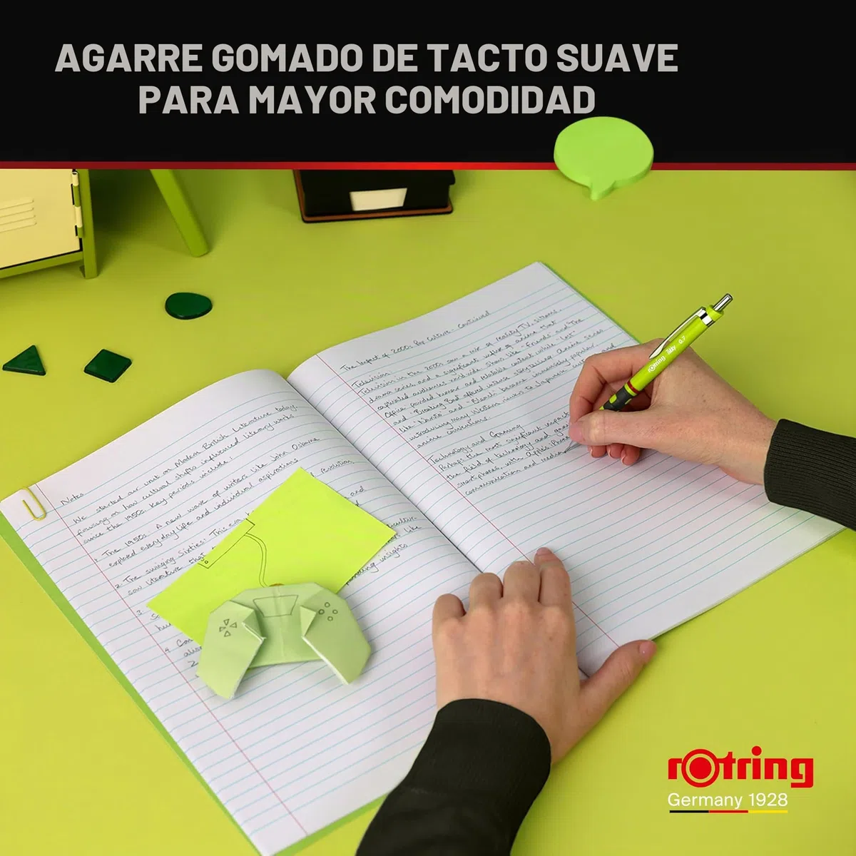Portaminas rOtring Tikky | HB 0,5 mm | Cuerpo caléndula | Ligero con agarre de goma