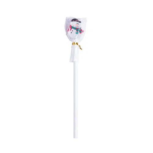 DISOK - Lote de 100 Lápices Madera con Goma Borrador Incluida de Navidad - Regalos y Detalles Baratos Infantiles Niños Navidad. Lapiceros para Navidad.
