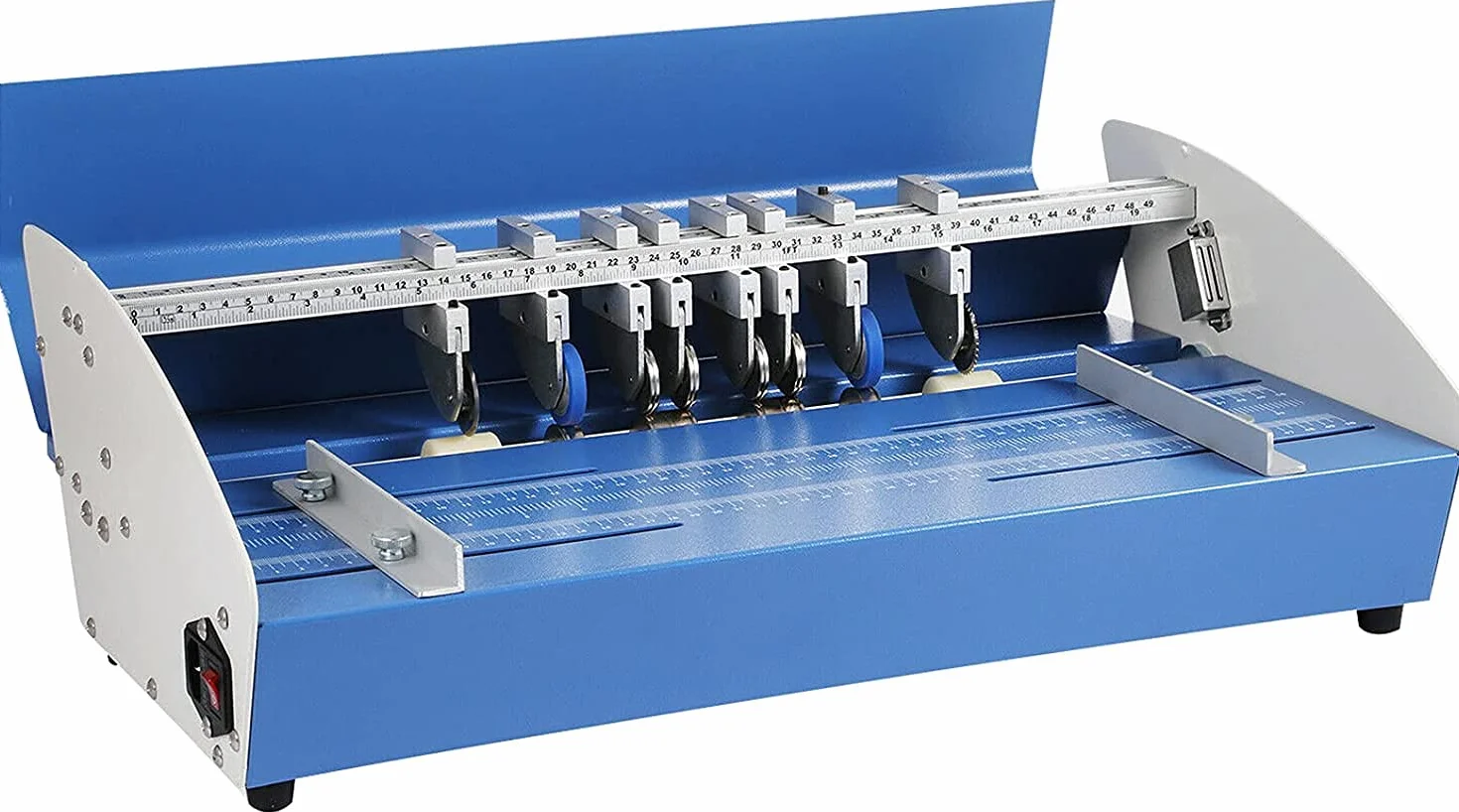 VEVOR Máquina Plegadora Eléctrica 3 en 1 de 20,5"/ 520mm, Plegadora de Papel Puntaje Perforante 60 Hz, Plegadora Eléctrica de Metal Resistente para Marcado de Libros Tarjetas de Papel Ajustable