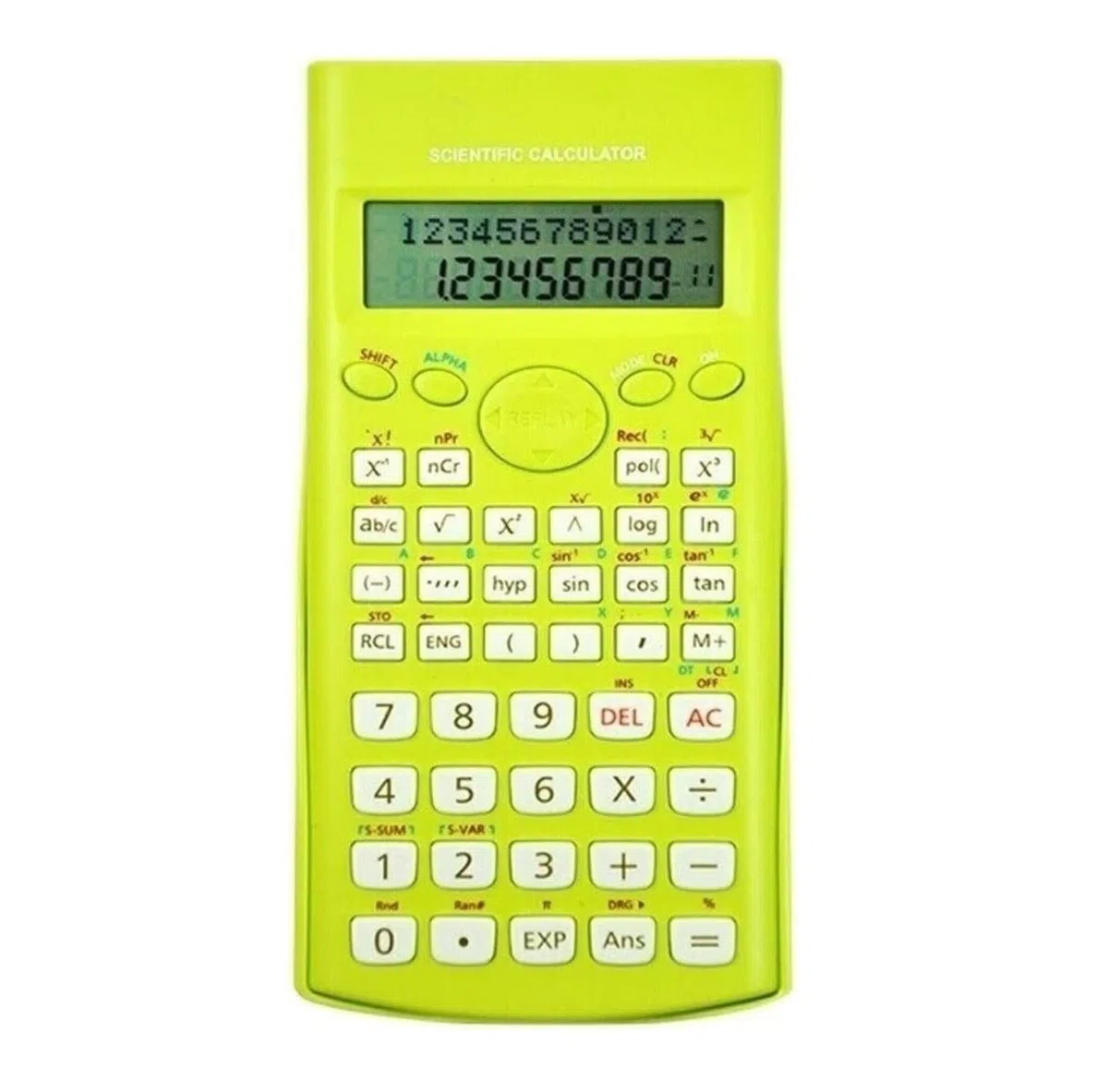 Calculadora Calculadoras Multifunción Calculadora De Mano Ecuación Oficina Calcular Pantalla LCD Grande 12 Dígitos Escritorio Oficina(Grün)