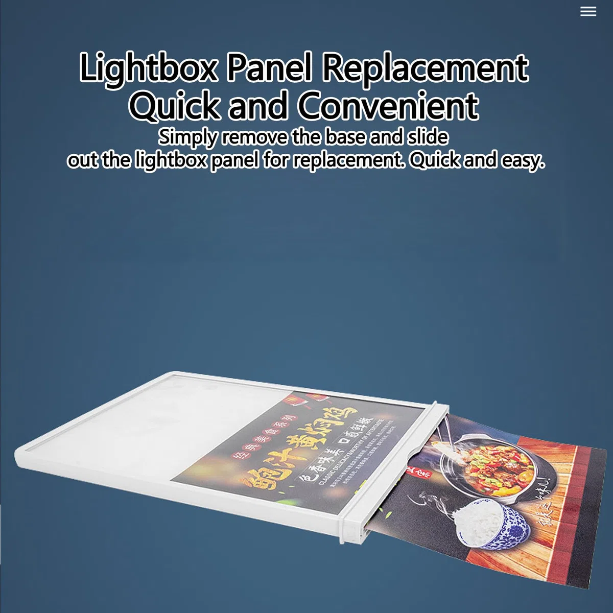 Caja de luz LED recargable, soporte de exhibición publicitario de escritorio A4/A5 de doble cara, marco de fotos iluminado con 8 horas de duración de la batería, soporte para menú de mesa