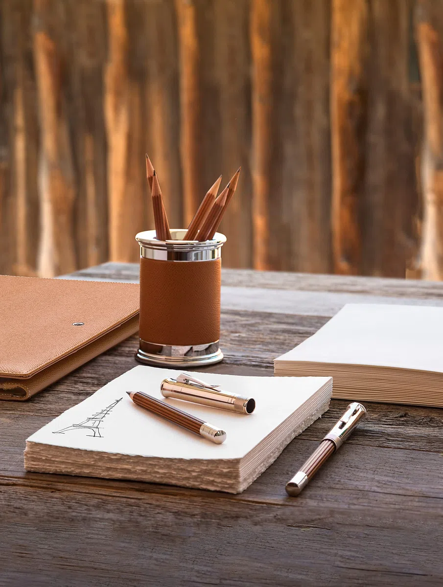 Graf von Faber-Castell 118555 Lápiz Perfecto Mágnum, marrón