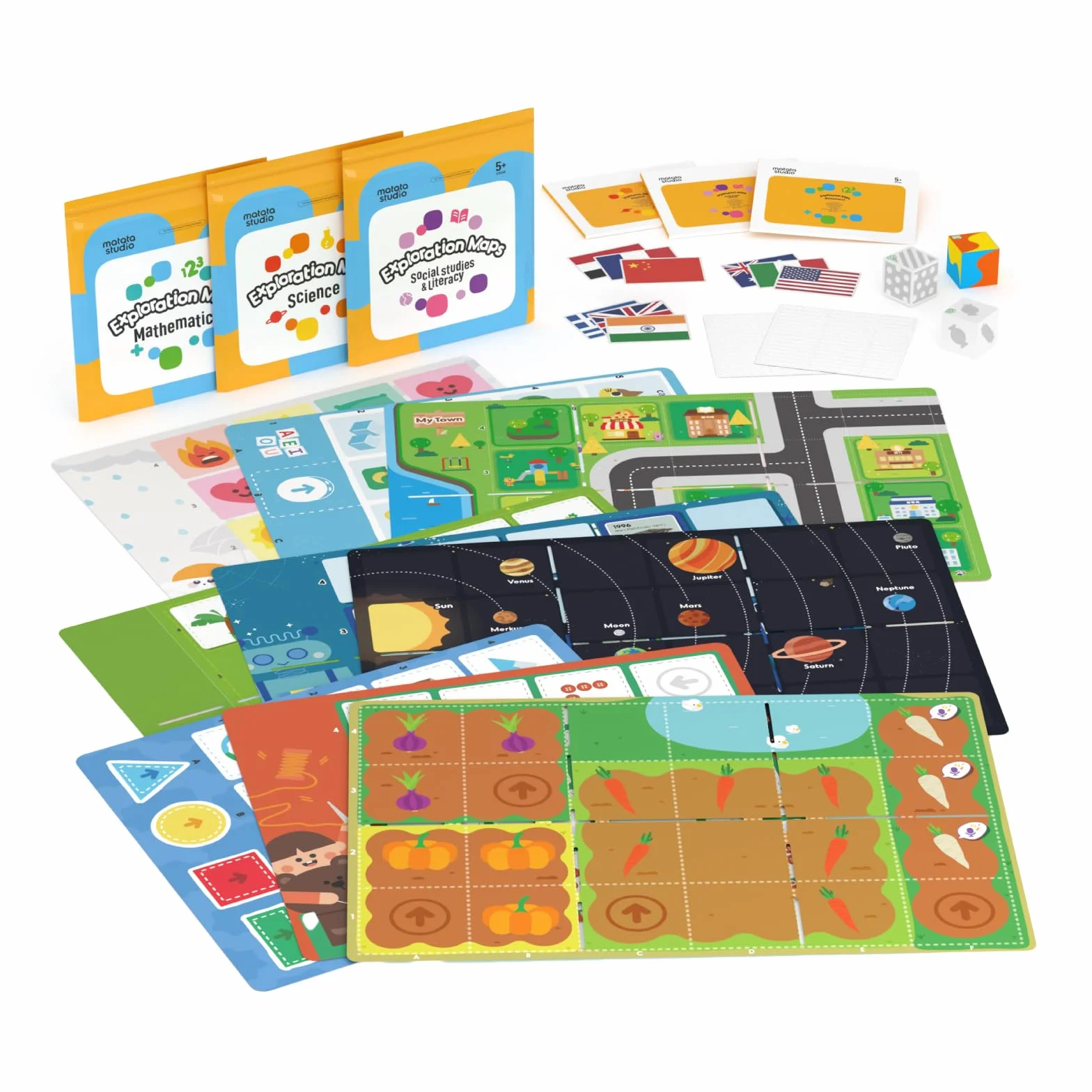 Mapa de Exploración para Tale BOT Pro y Coding Set Ciencia, Matemáticas y Estudios Sociales Set de Ciencias para Que los Niños Aprendan