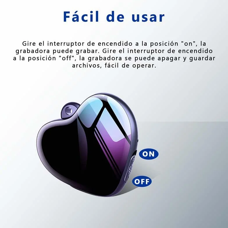 Mini Grabadora de Audio USB con Activación por Voz, Dispositivo de Grabación Llavero
