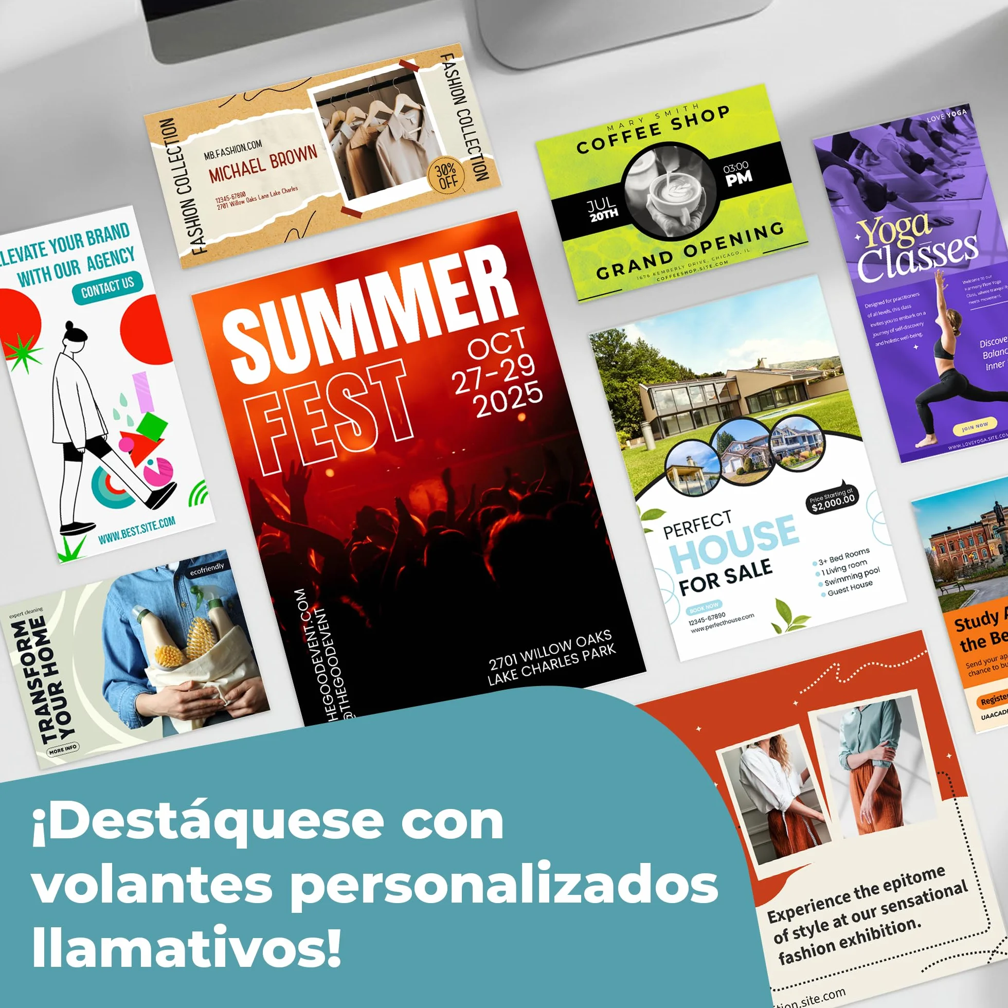 Cimpress Folletos Publicitarios Personalizados A5 Vertical, Impresión Mate, Pack de 250, Sube tu Diseño para Promociones o Eventos