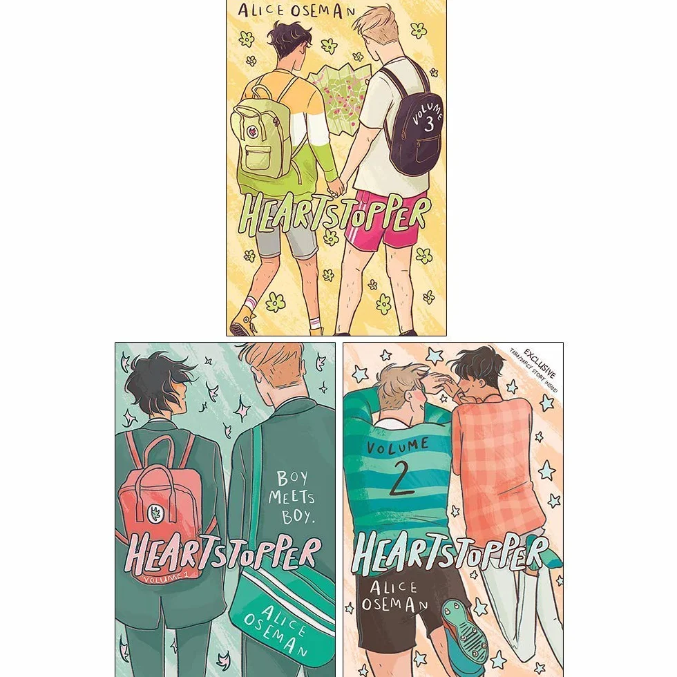 Heartstopper Series Volume 1-3 Books Collection Set By Alice Oseman