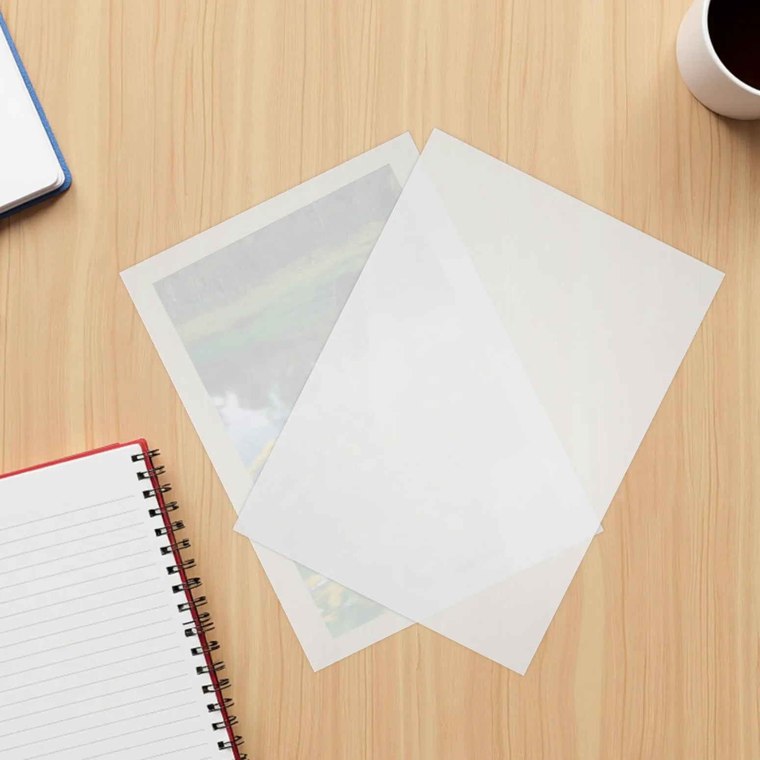 Gatuida 100hojas Láminas para Laminar Transparente de Película Plástica para Plastificar Fundas Protectoras Hogar y Oficina para Documentos y Fotos