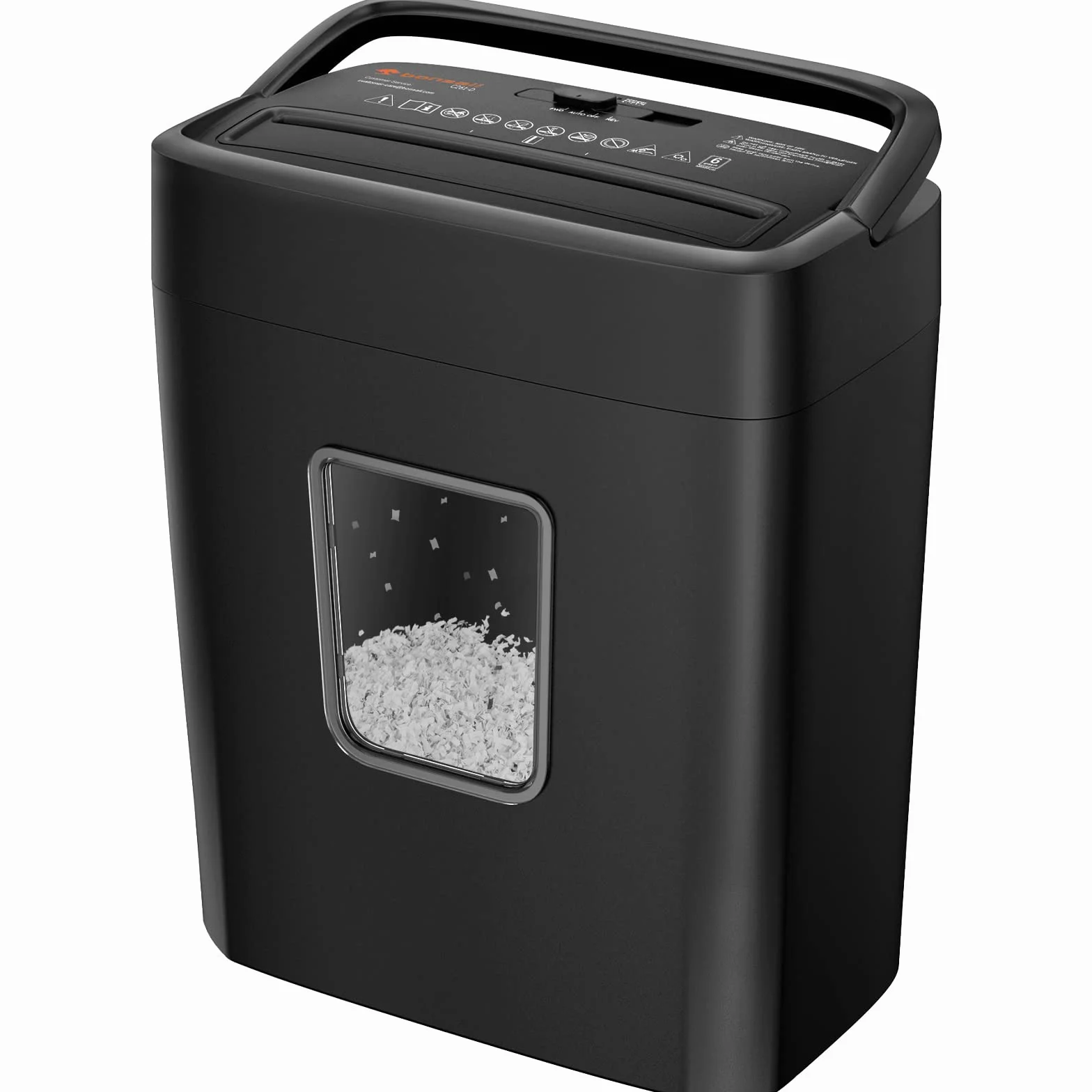 Bonsaii Trituradora de Papel Corte en partículas 6 Hojas, P4 microcorte de Alta Seguridad, destruye Tarjetas de crédito/Grapas, 16 L, destructora de Papel para el hogar y la Oficina pequeña(C261-D)