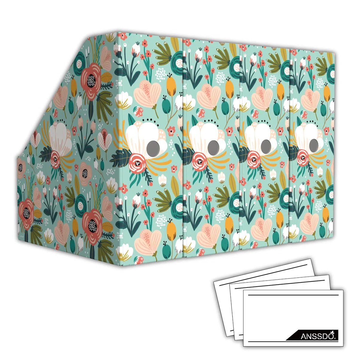 ANSSDO Paquete de 6 soportes de cartón para revistas, organizador de archivos de revistas de alta calidad, caja de almacenamiento de gran volumen como contenedores de libros o soporte para carpetas
