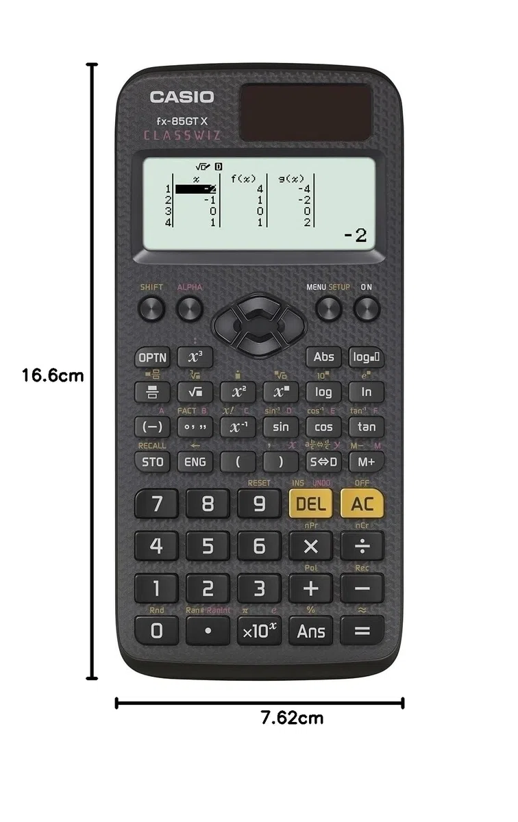 Calculadora científica Casio fx-85GTX, Color Negro