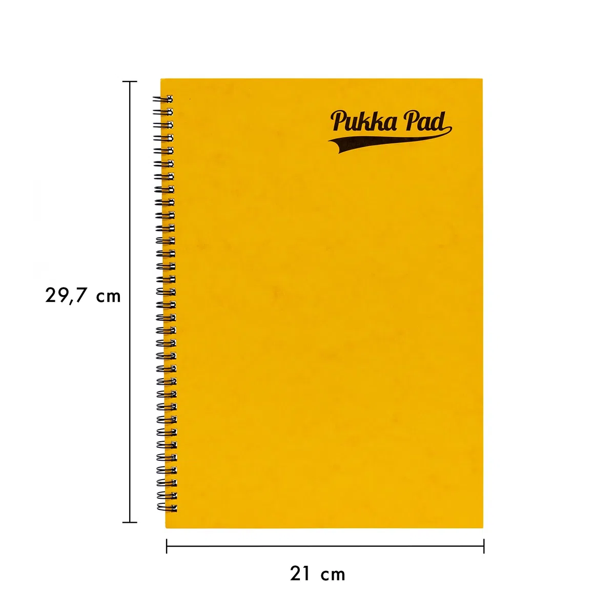 Pukka Pad, Bright Pressboard - Bloc de notas tamaño A4, 10 unidades, cuadernos laterales con 120 páginas de papel rayado de 80 g/m², cubierta de tablero prensado y cierre elástico para escuela
