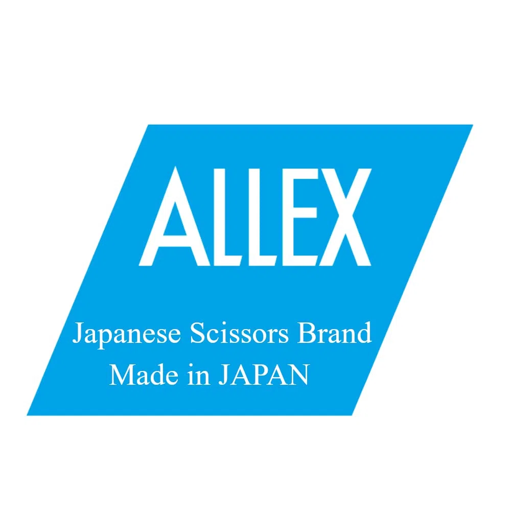 ALLEX Tijeras negras multiusos afiladas de acero inoxidable japonés, hoja de revestimiento de flúor antiadherente para cinta adhesiva, fabricadas en Japón