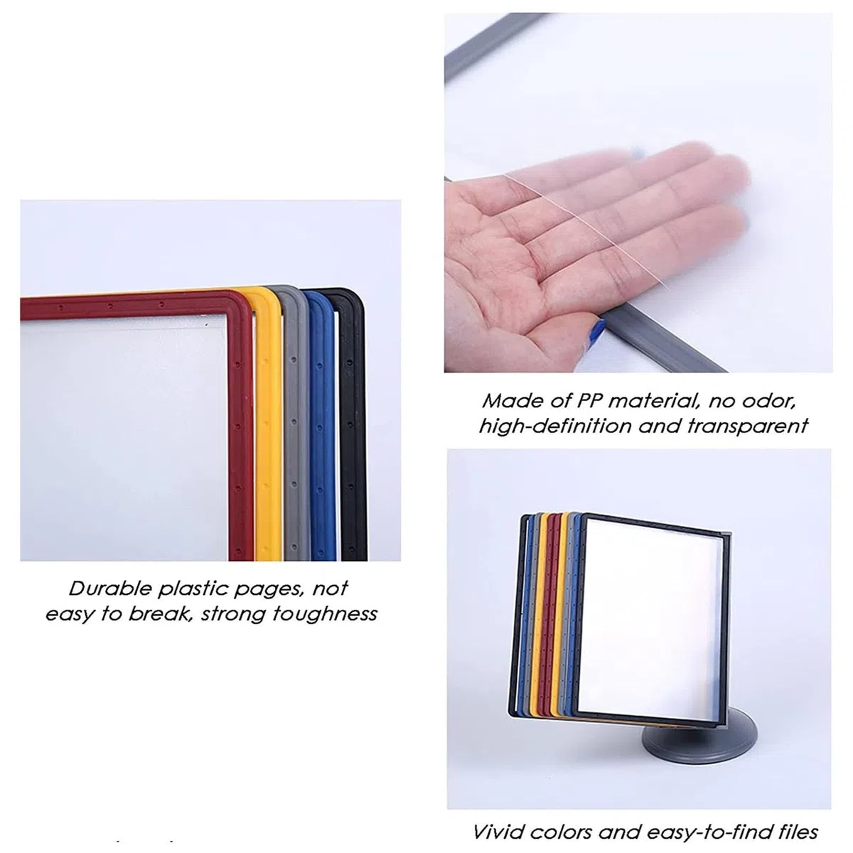 Paneles De Visualización De La Mesa - Clasificador De Mesa, 10 Paneles, Paneles De Visualización Montados En La Pared, Para Oficina, Restaurante, Exhibición Y Almacenamiento(Black)