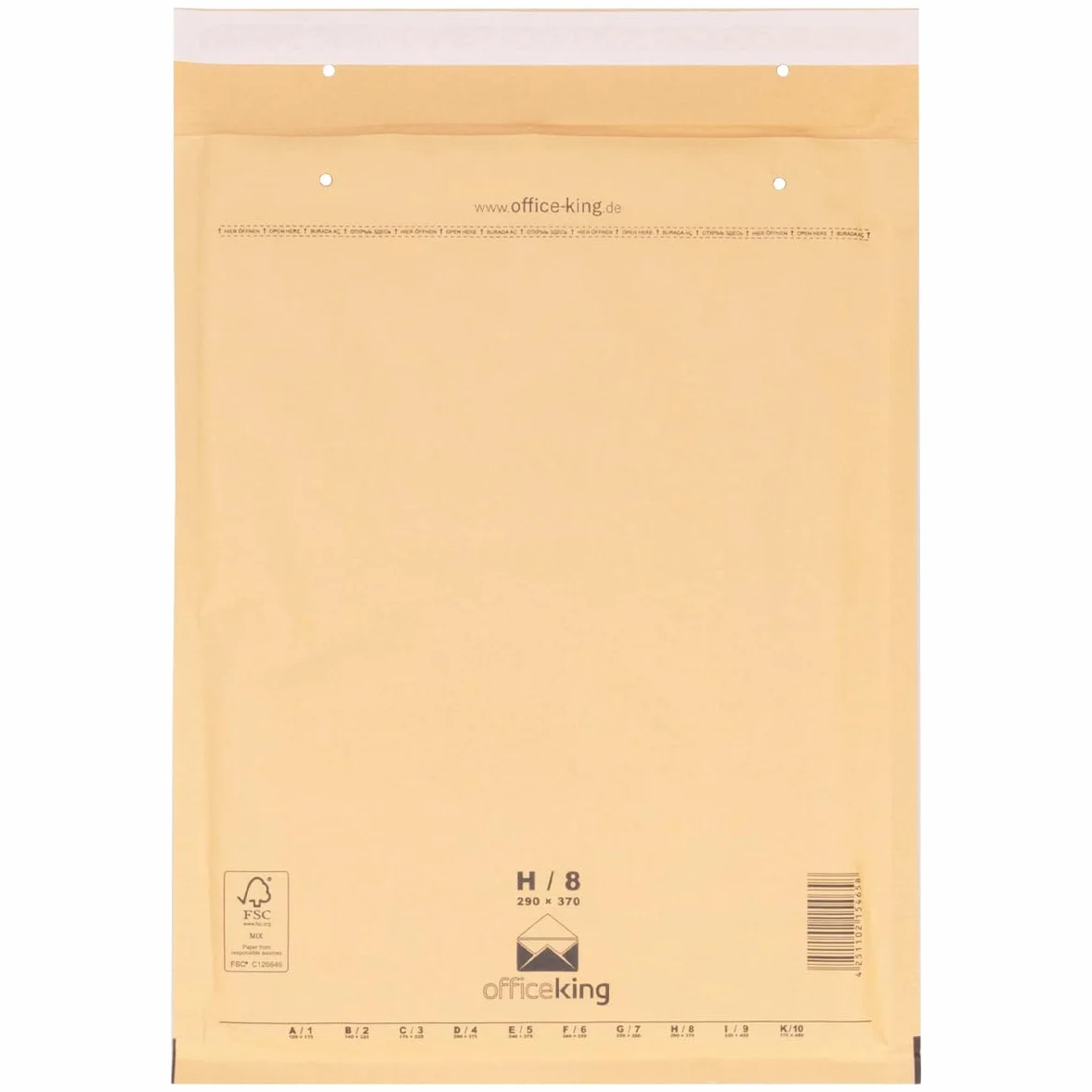 100 sobres de burbujas sobres de burbujas H8 (290 x 370mm) Marrón| sobres acolchados | sobres | envío | sobres acolchados | sobres de burbujas