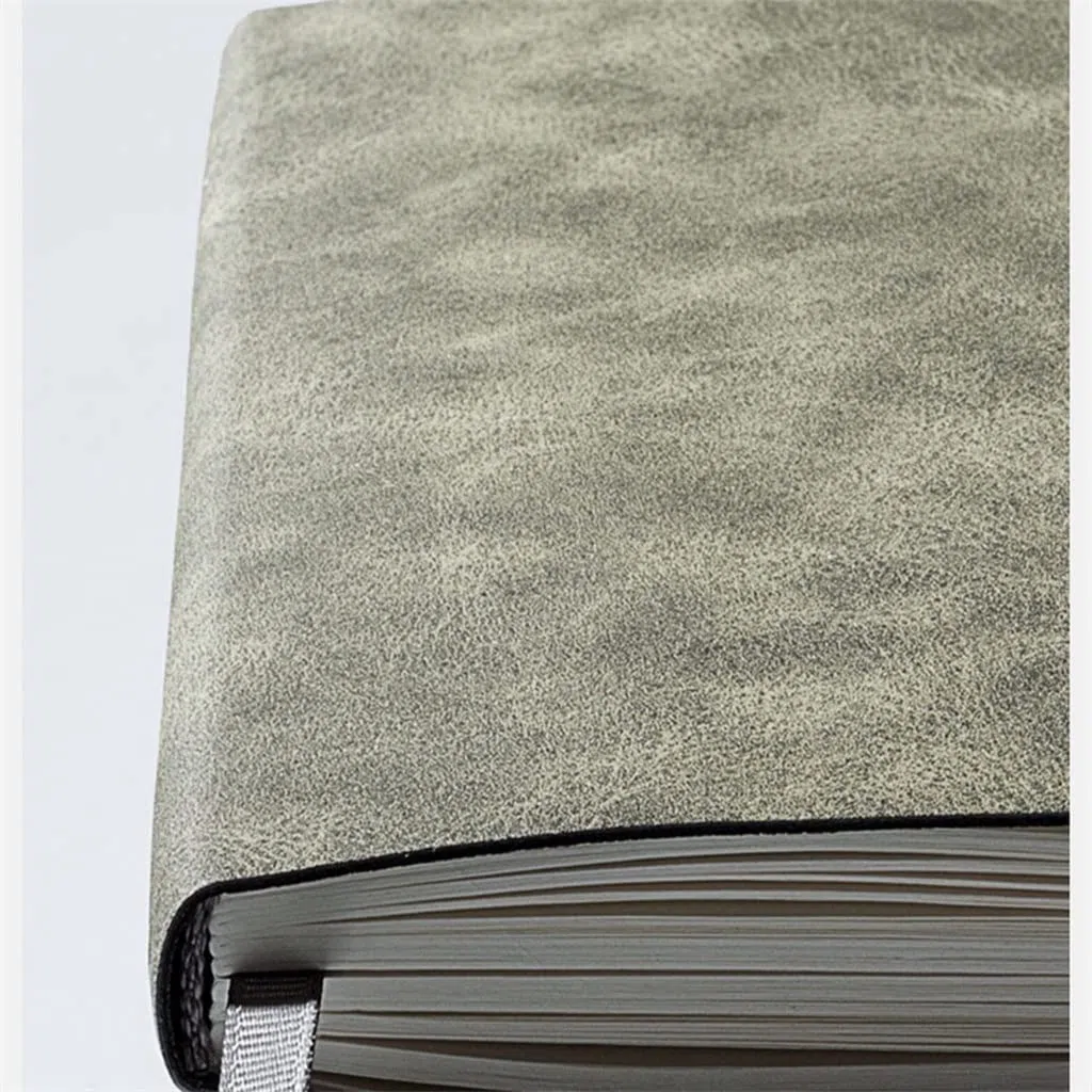 EDDGE Diario de Negocios Grande A5, Cuaderno de Oficina de Cuero, Agenda, Diario, páginas de línea, Bloc de Notas, 260 Hojas