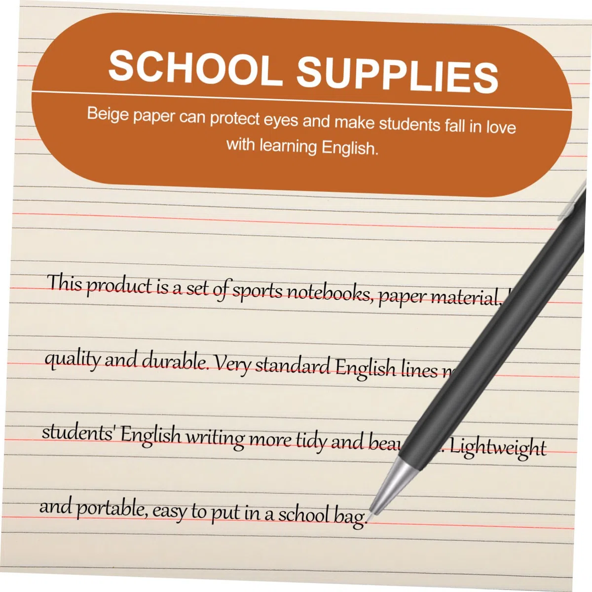 HOMSFOU Cuaderno de Ejercicios para Estudiantes 10 Piezas de Papel | Papelería para Estudiantes, Útiles Escolares, Libros para Tomar Notas, Decoracion Colegio