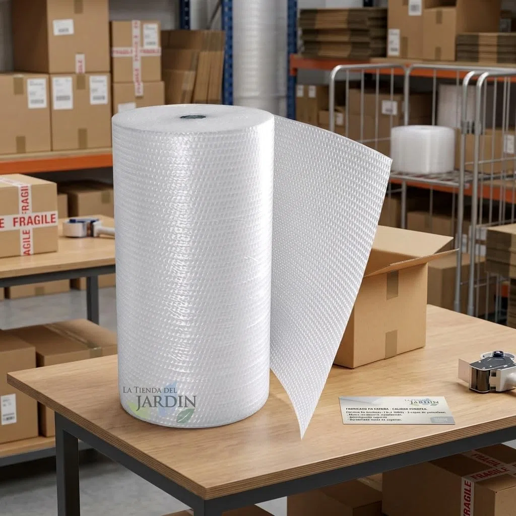 Suinga Rollo de Plástico de Burbujas 1 x 160 Metros | Film Protector para Embalaje y Envíos | Protección contra Golpes y Arañazos | Material de Aislamiento para Mudanzas, Almacenaje y Paquetería