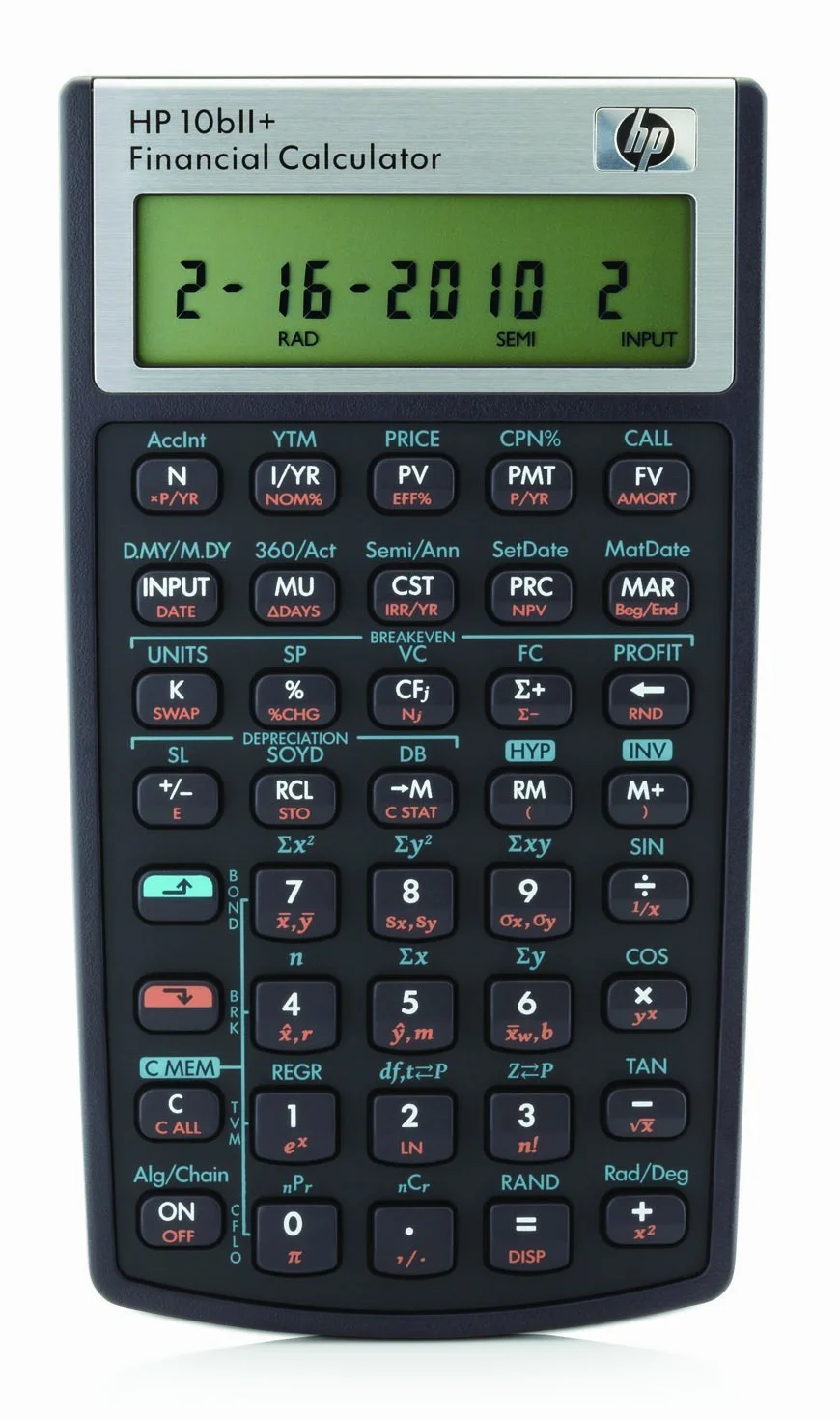 HP 10 BII + - Calculadora financiera - negro