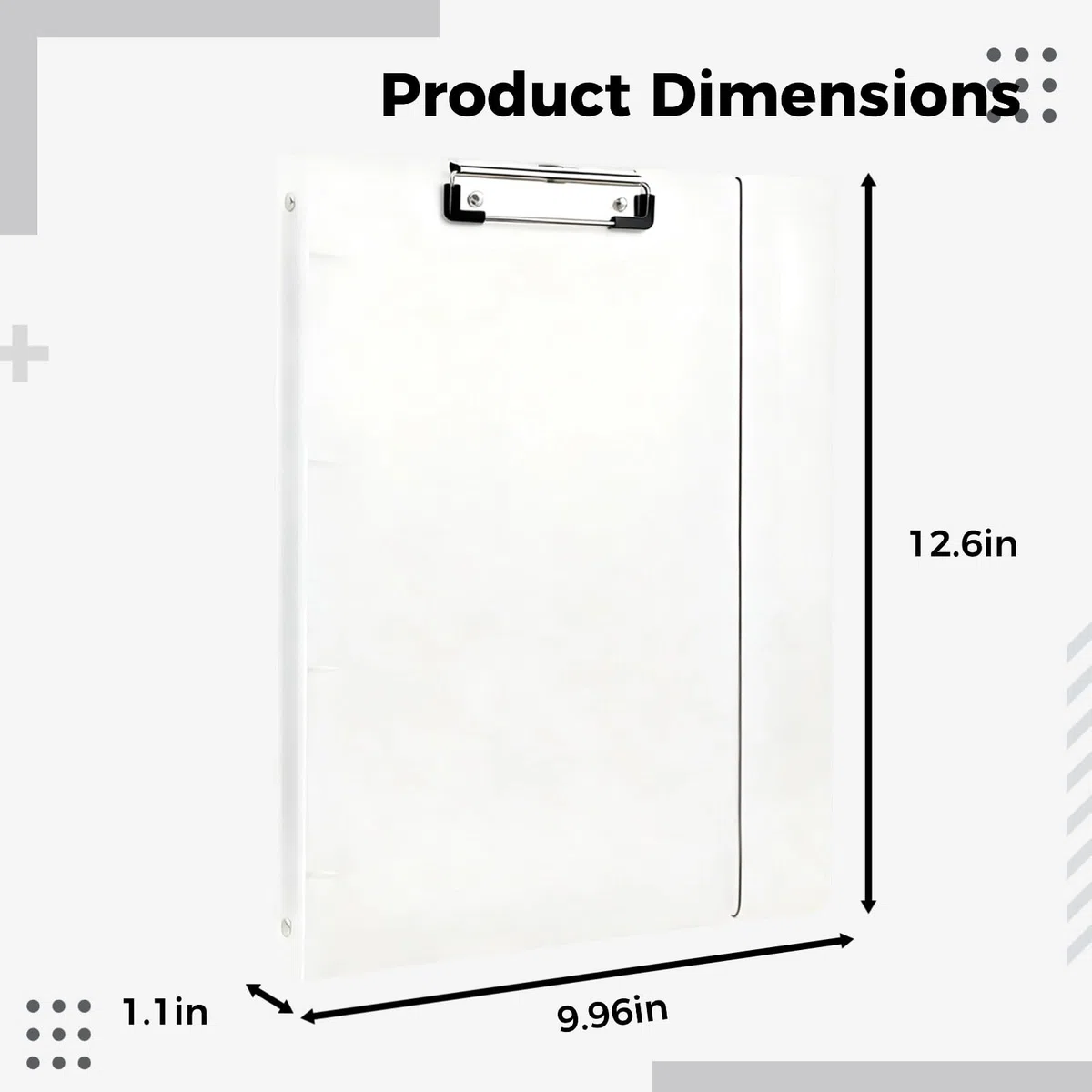 Juego de 5 fundas de carpeta A4 de 4 anillas, carpeta de polipropileno transparente con cierre elástico, carcasa de cuaderno recargable mate, capacidad para 150 páginas para oficina, escuela, hogar