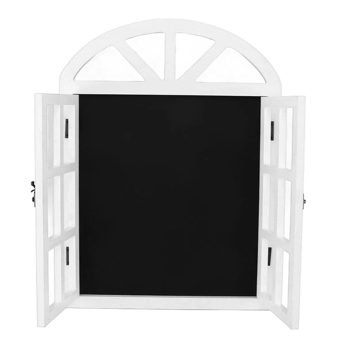 Cartel de pizarra falsa para ventana, elegante pizarra negra, pizarra de mensajes para el hogar, cafetería, bar, decoración, 40 x 52 cm (blanco)