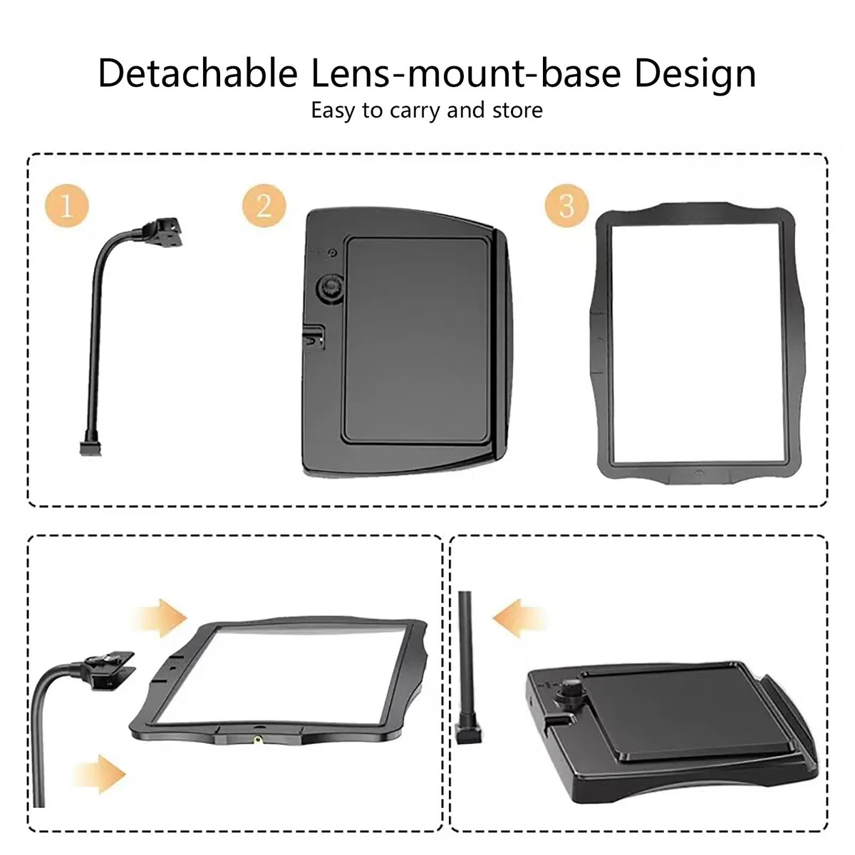 Lupa Digital De Sobremesa para Baja Visión, Pantalla HD De Ayuda Electrónica a La Lectura, Zoom 4X, Atenuación Táctil, Diseño Recargable, para Leer, Escribir, Ver Mapas(Weiß)