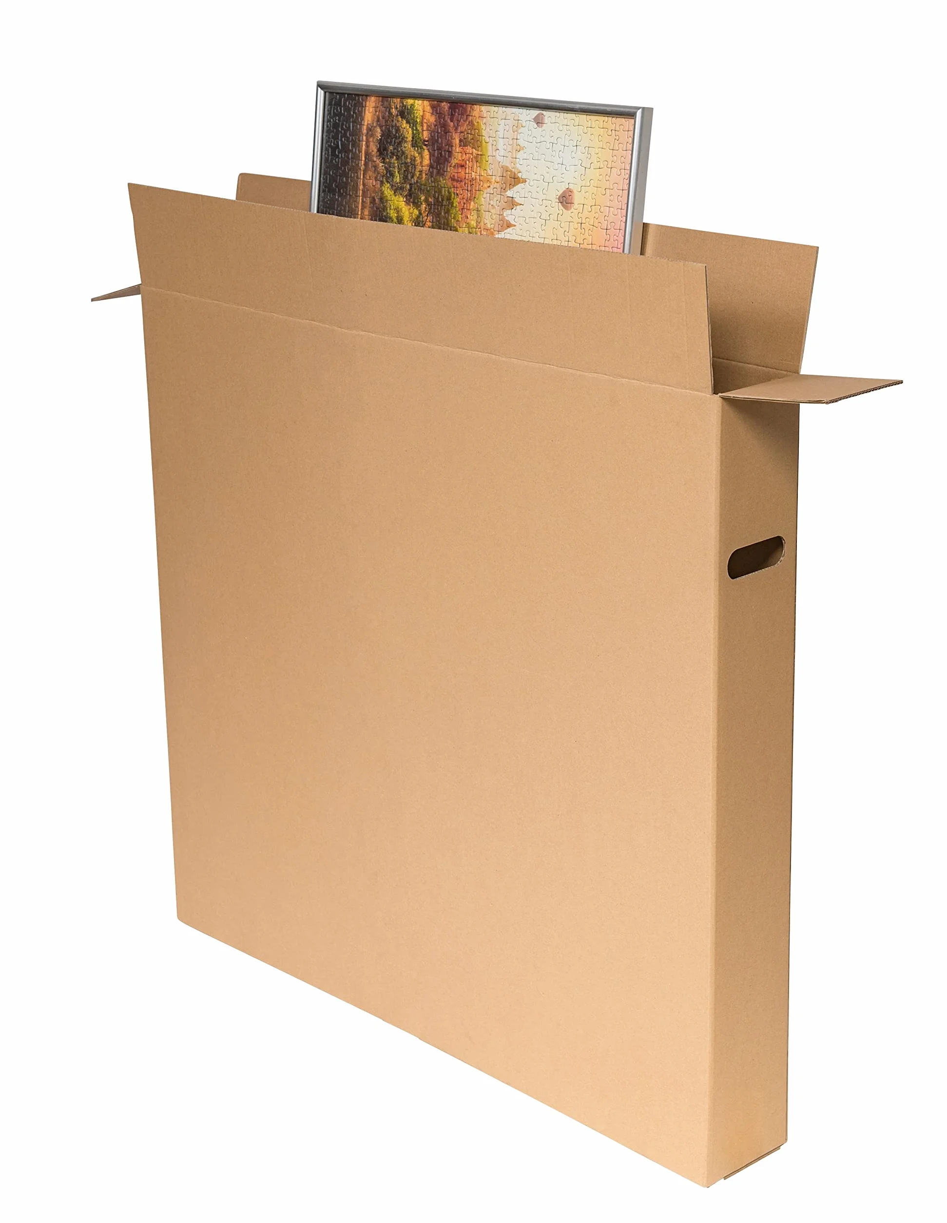 karton-billiger Caja de cartón para cuadros (900 x 120 x 800 mm, 10 unidades)