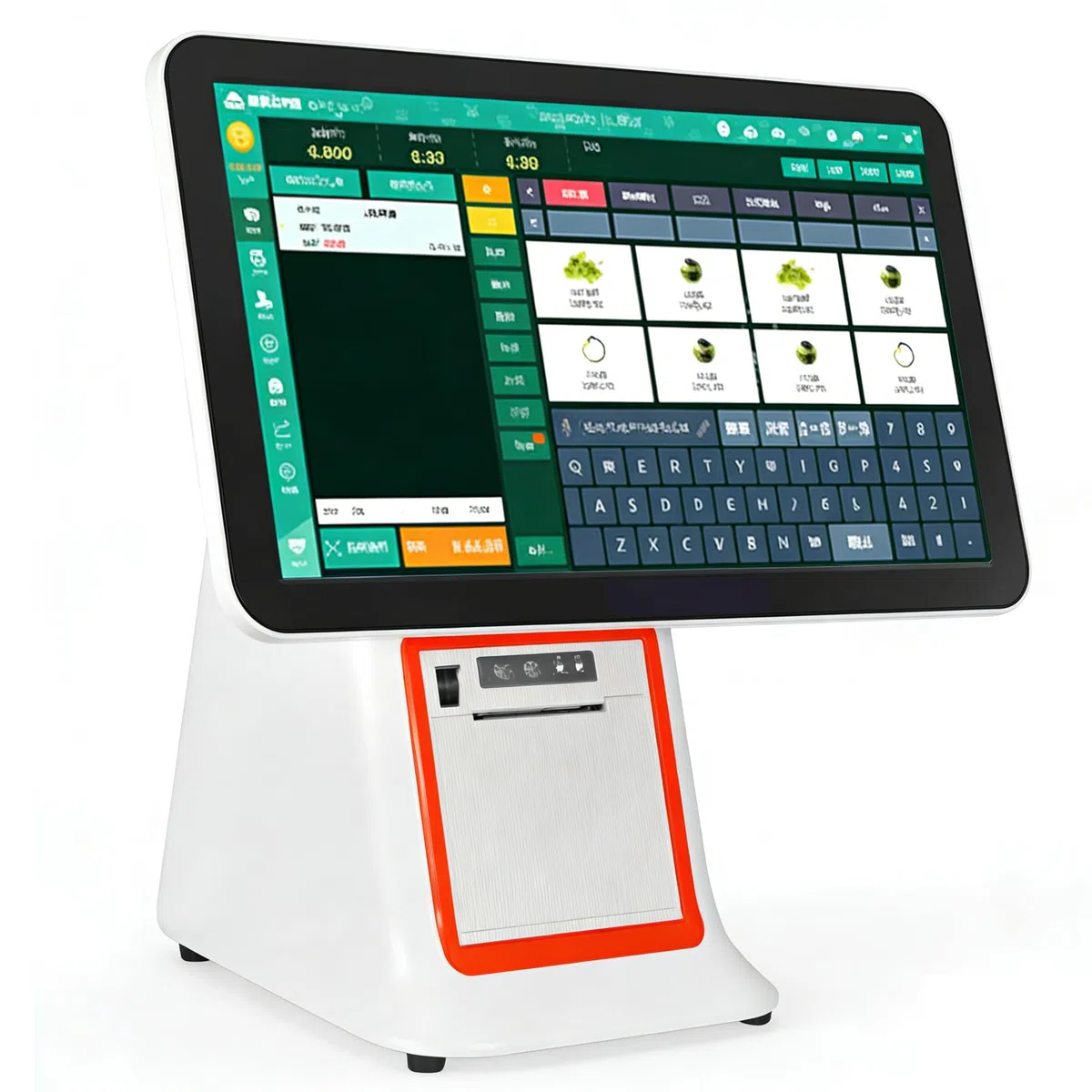 Caja Registradora De Pantalla TáCtil, Sistema Tpv para PequeñAs Empresas, Ssd 128 GB, Memoria 8 GB, Caja Registradora para Tienda De Restaurante para Retail con Monitor De Pantalla TáCtil