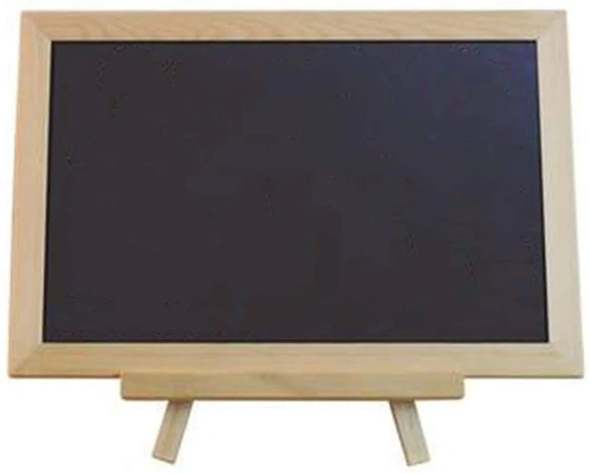 Pizarra, señalización de Escritorio, Tablero de Notas de Madera Vertical, Adecuado para Bares, restaurantes (30x40cm)