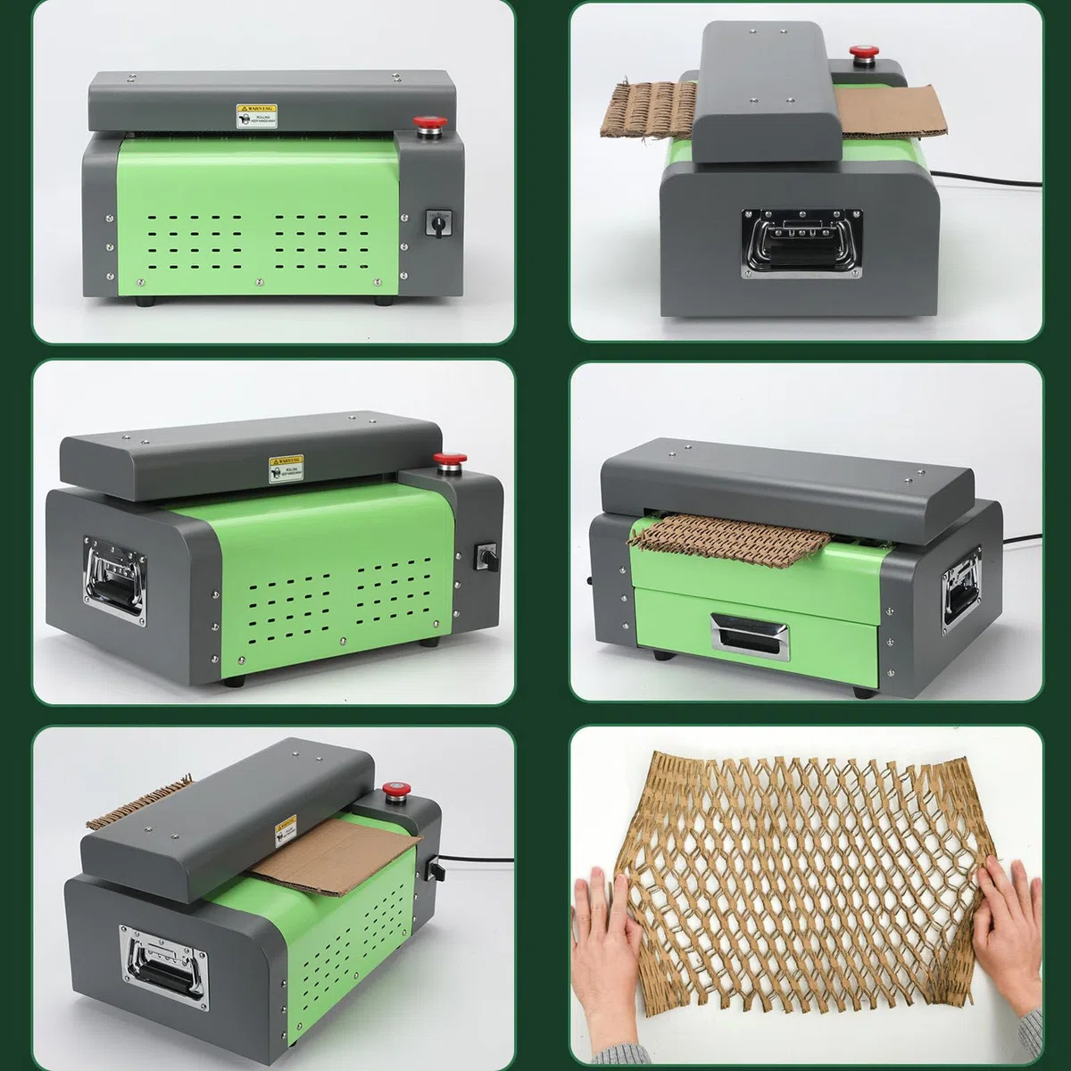 Máquina trituradora de cartón, máquina de corte de cartón para papel usado, corte de cojín de papel corrugado, trituración eficiente para eliminación de material de embalaje
